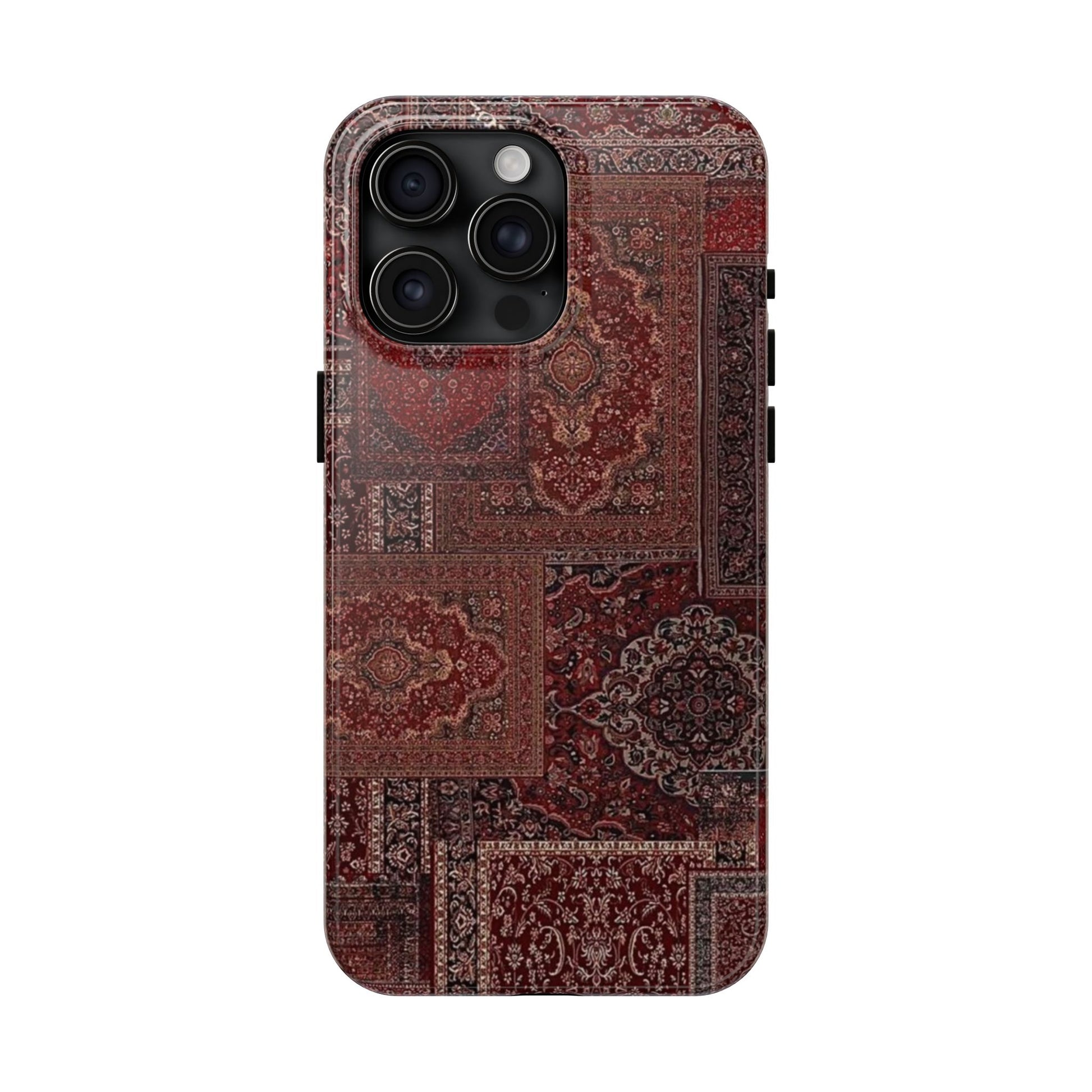 Red Persian Rug Case (collage)