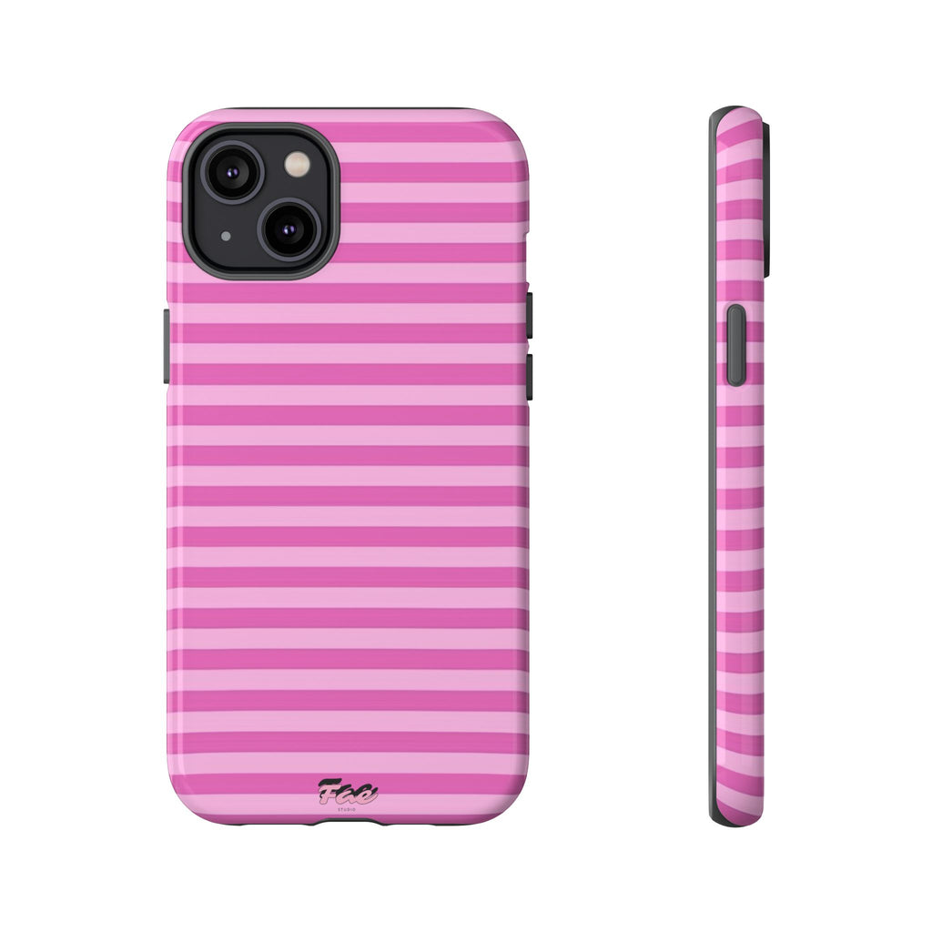 Pink striped case