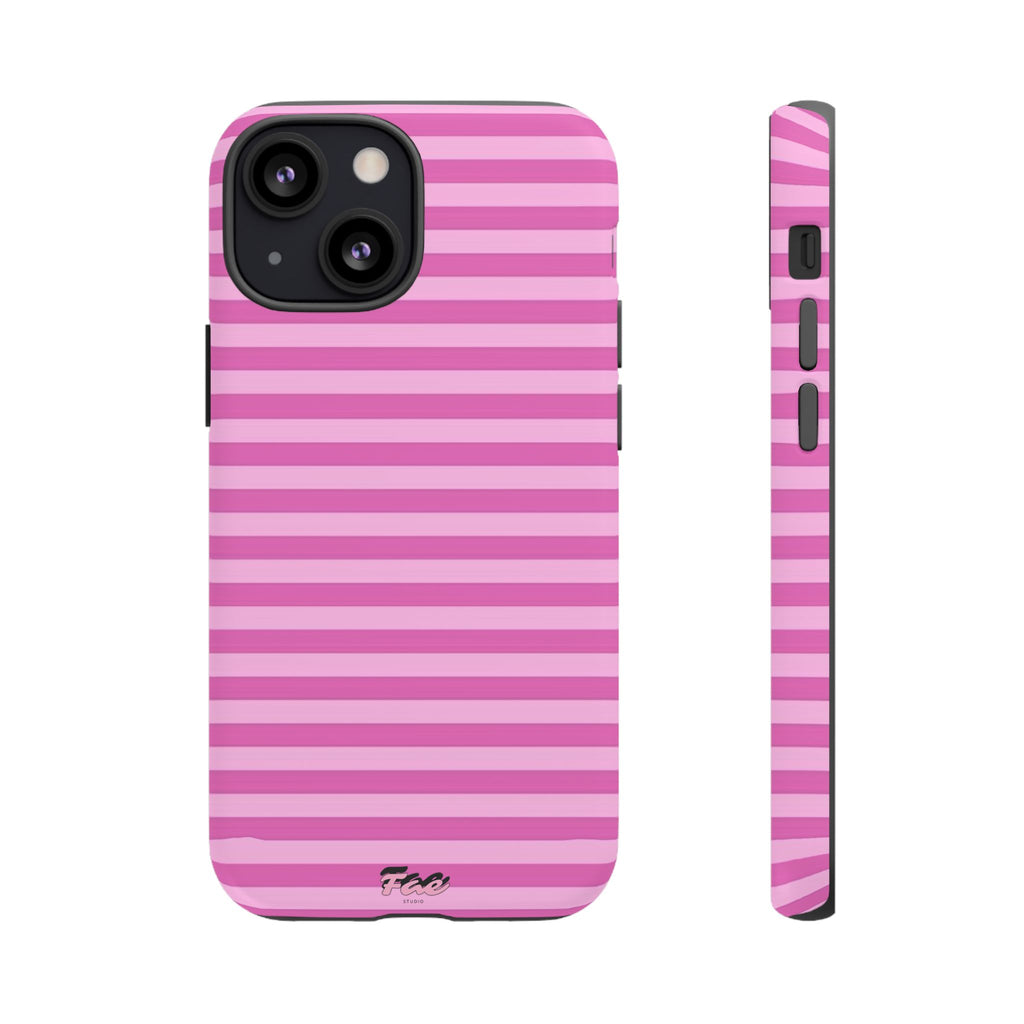 Pink striped case