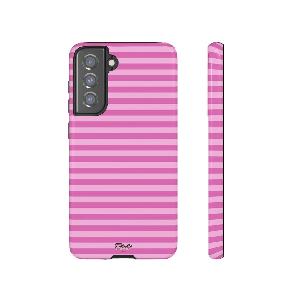 Pink striped case