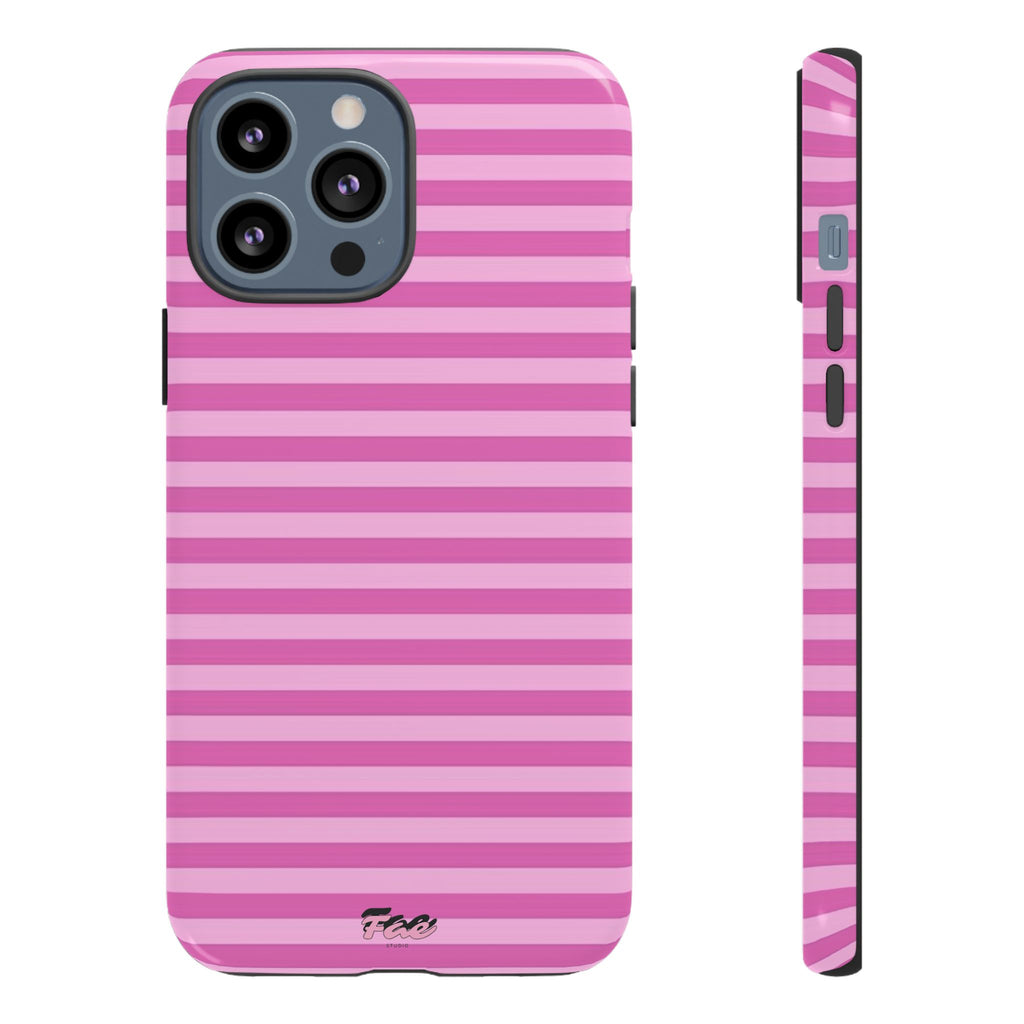Pink striped case