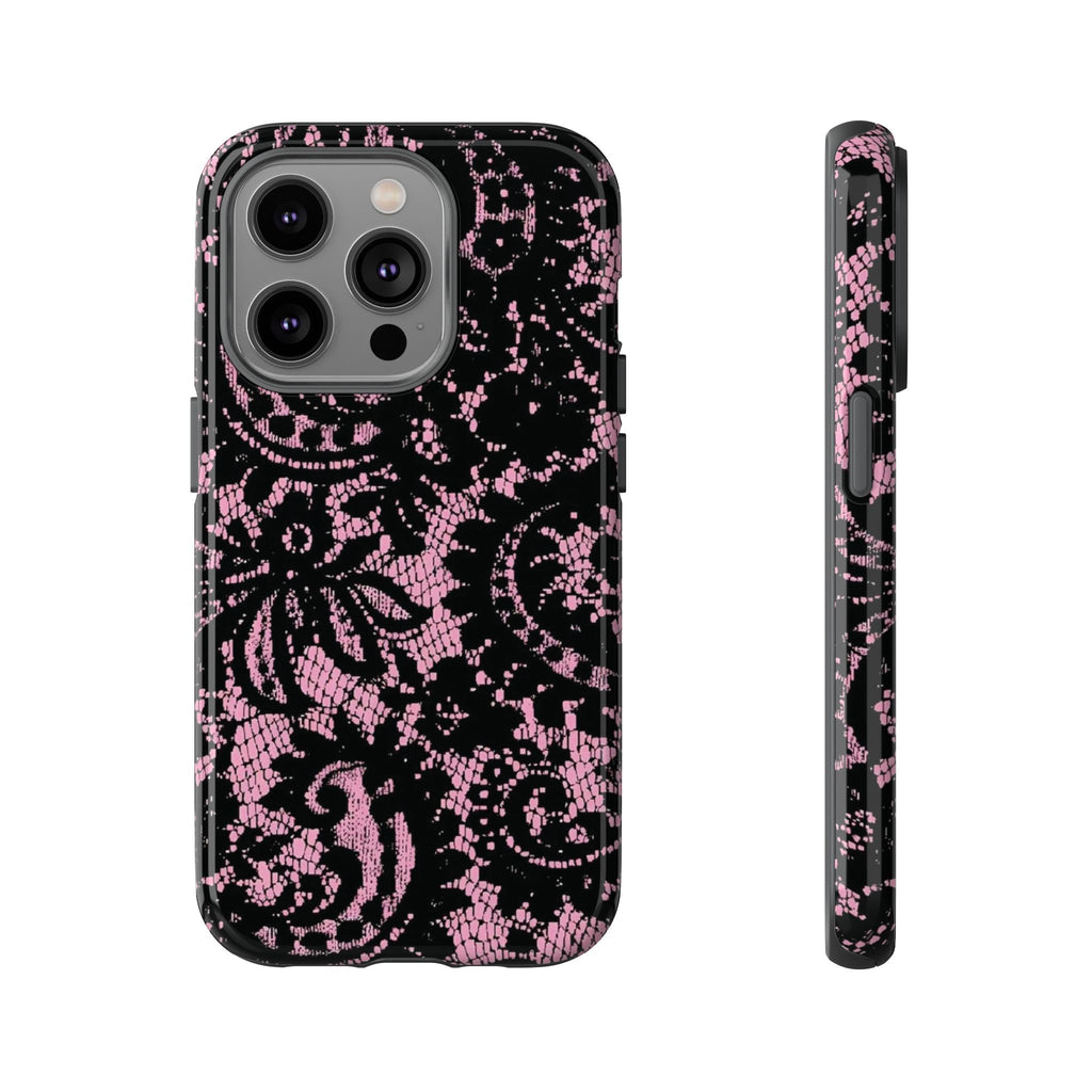 Pink lace case