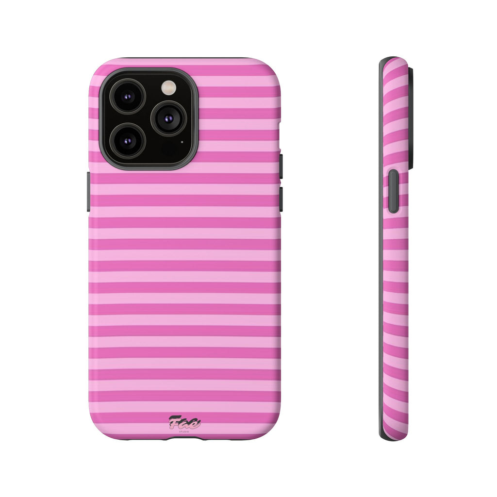 Pink striped case