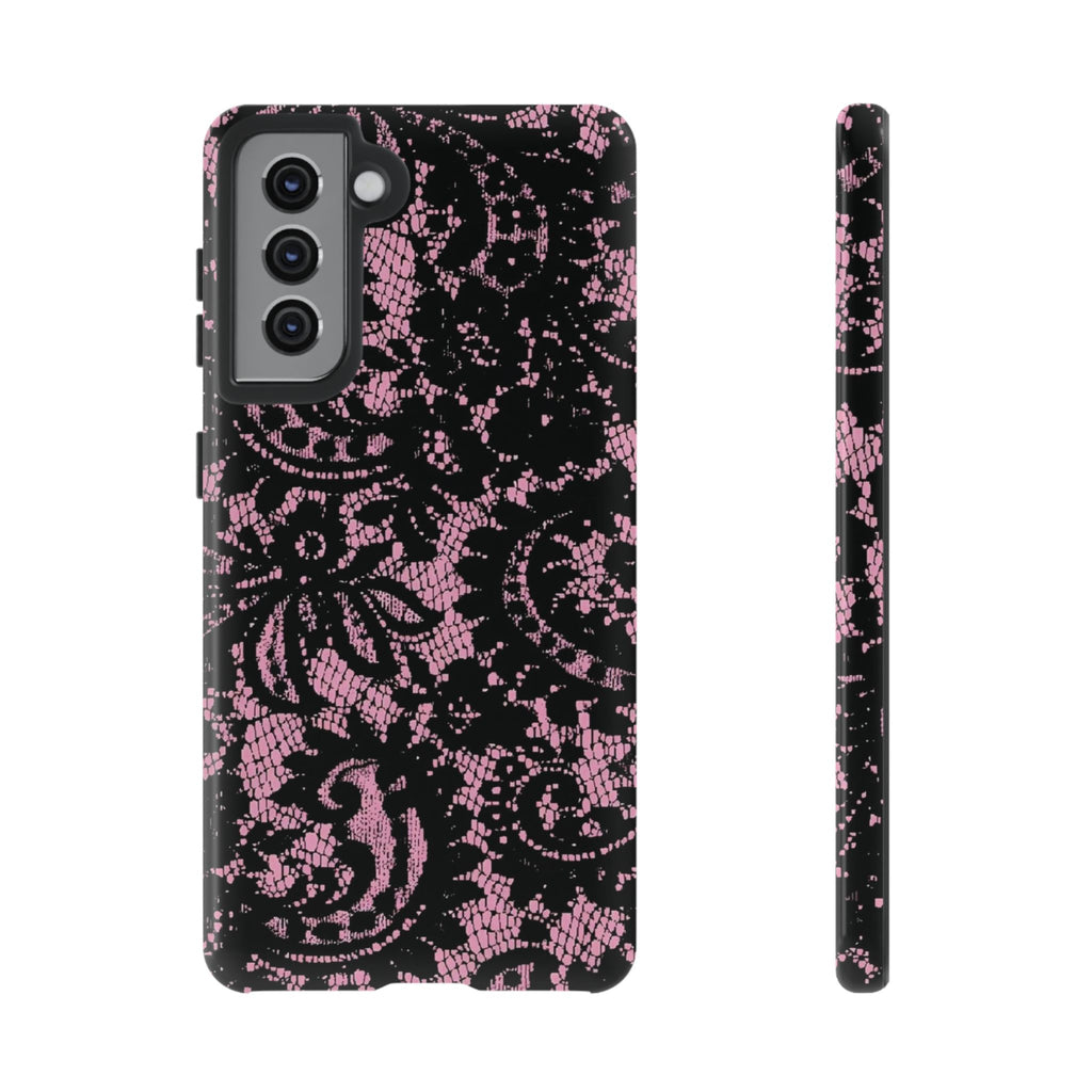 Pink lace case