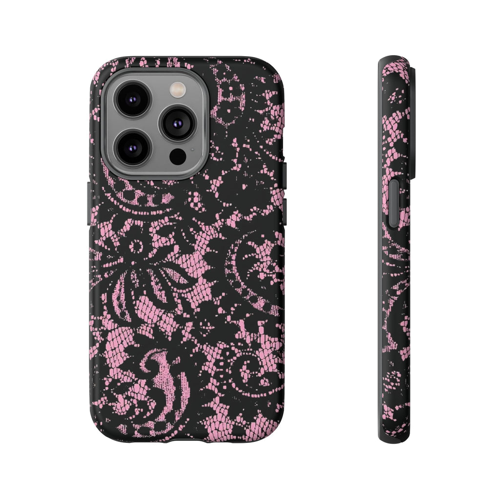 Pink lace case