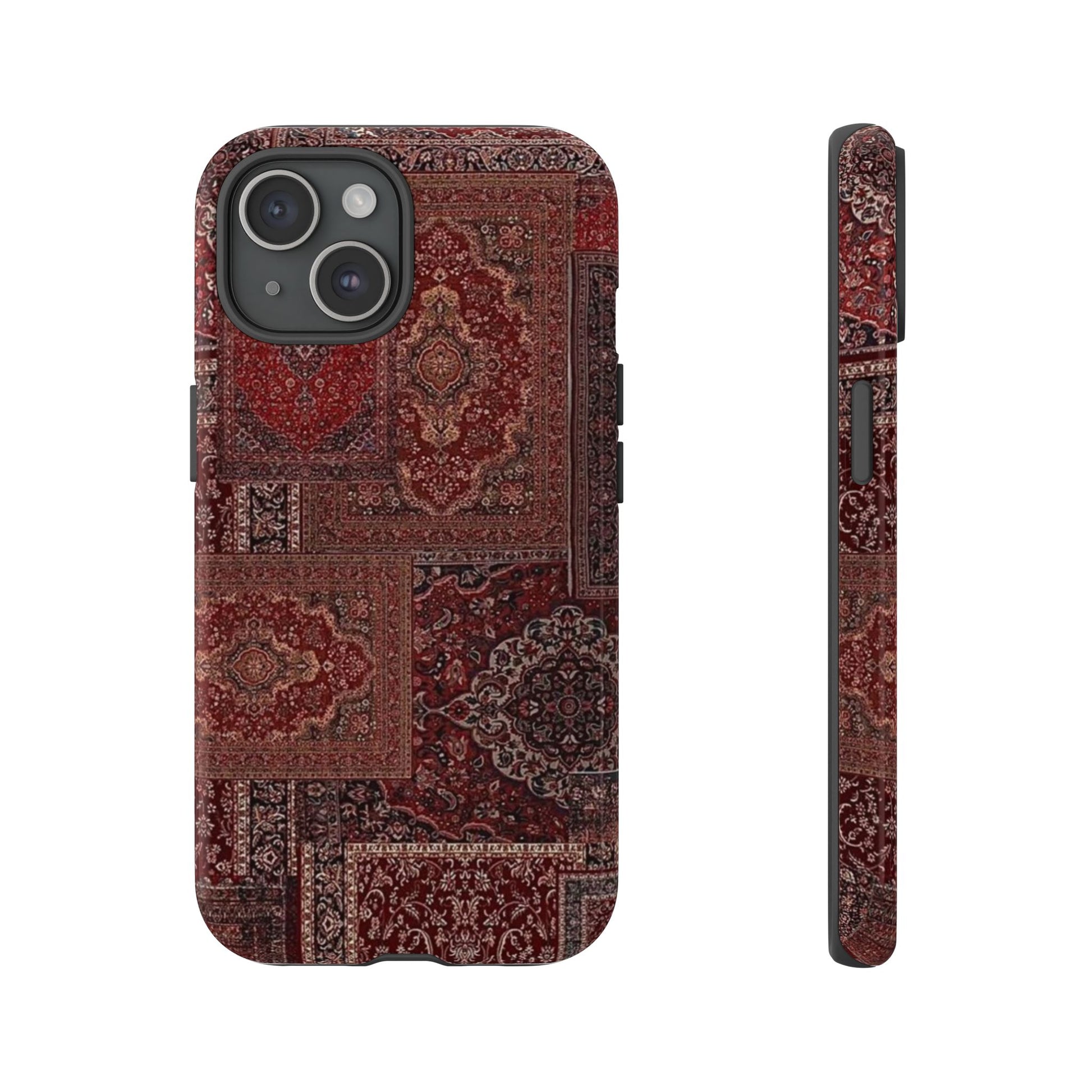 Red Persian Rug Case (collage)