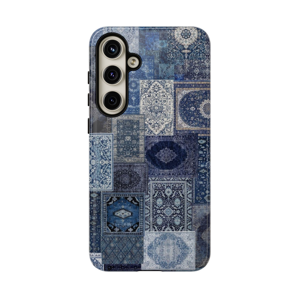 Blue Persian Rug Case (collage)