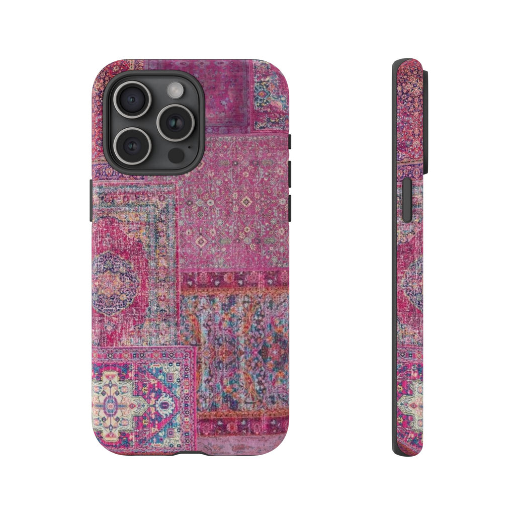 Dark Pink Persian Rug Case