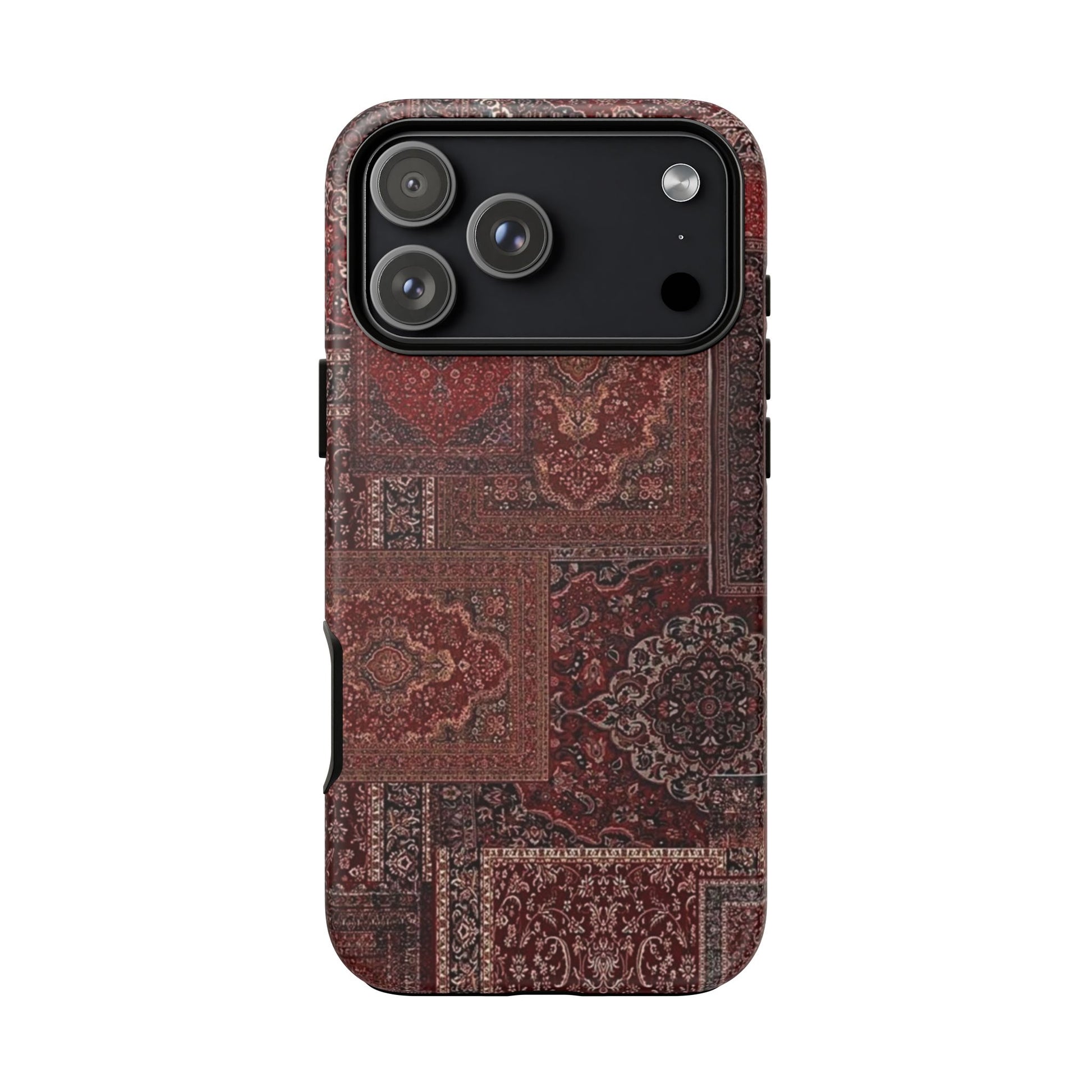 Red Persian Rug Case (collage)