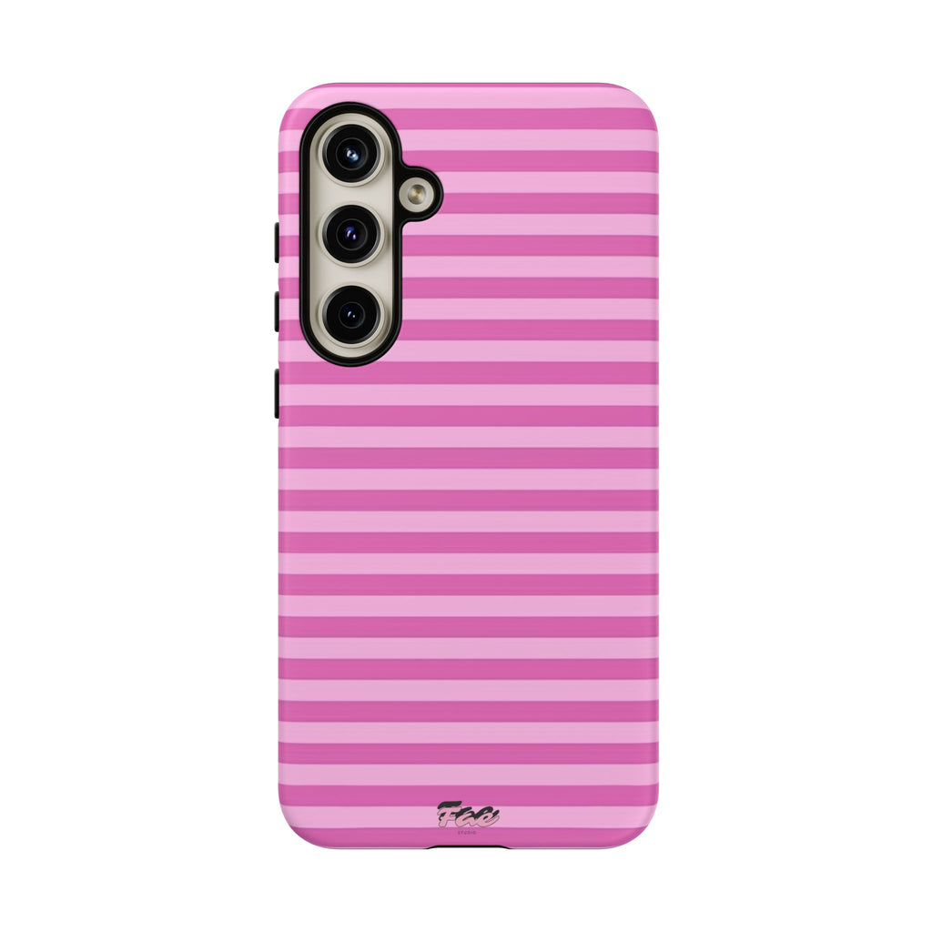 Pink striped case