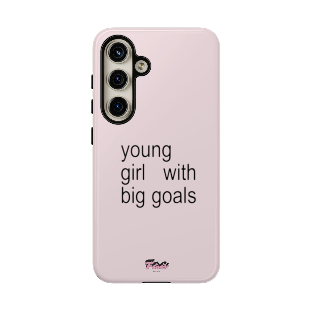 Young girl with big goals case