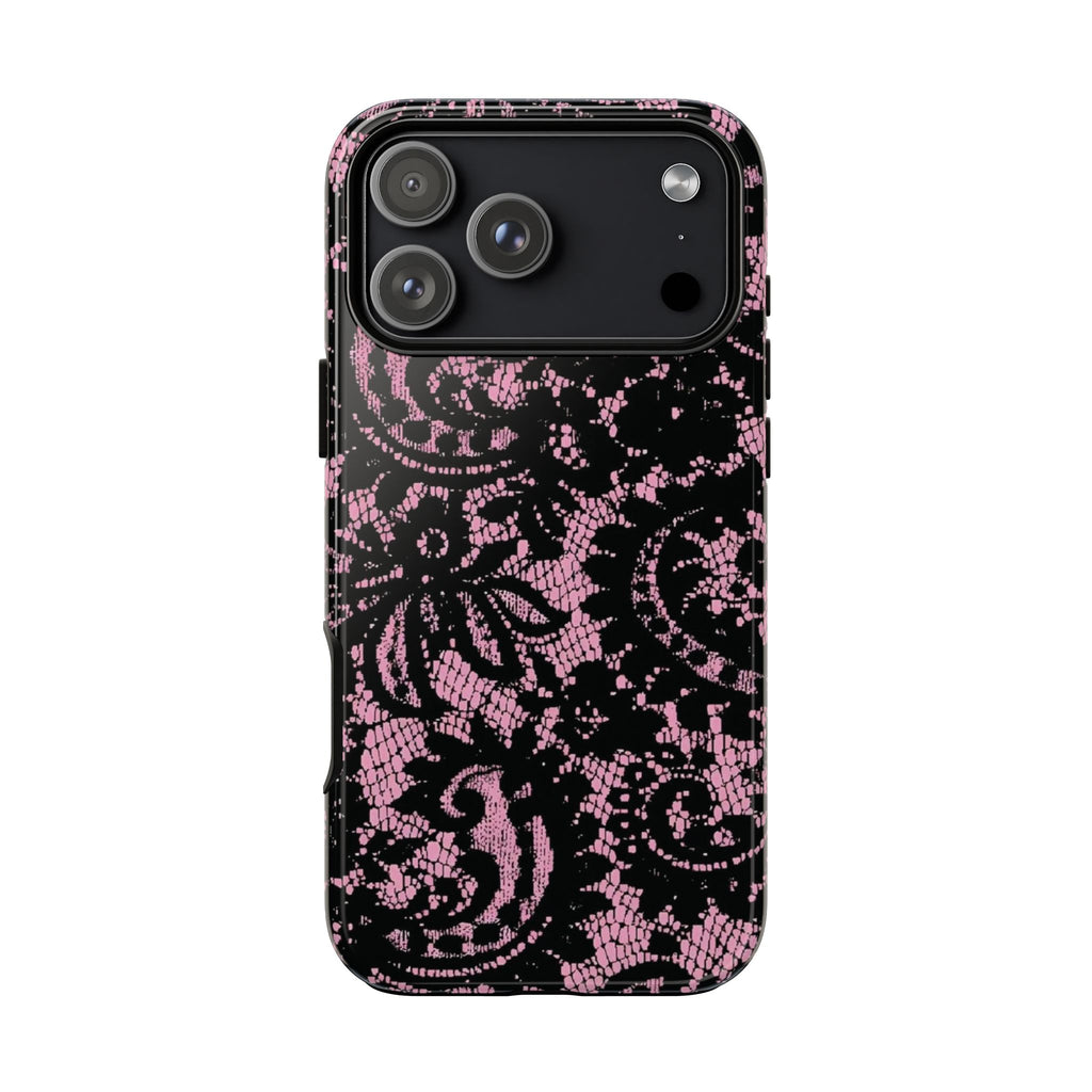 Pink lace case