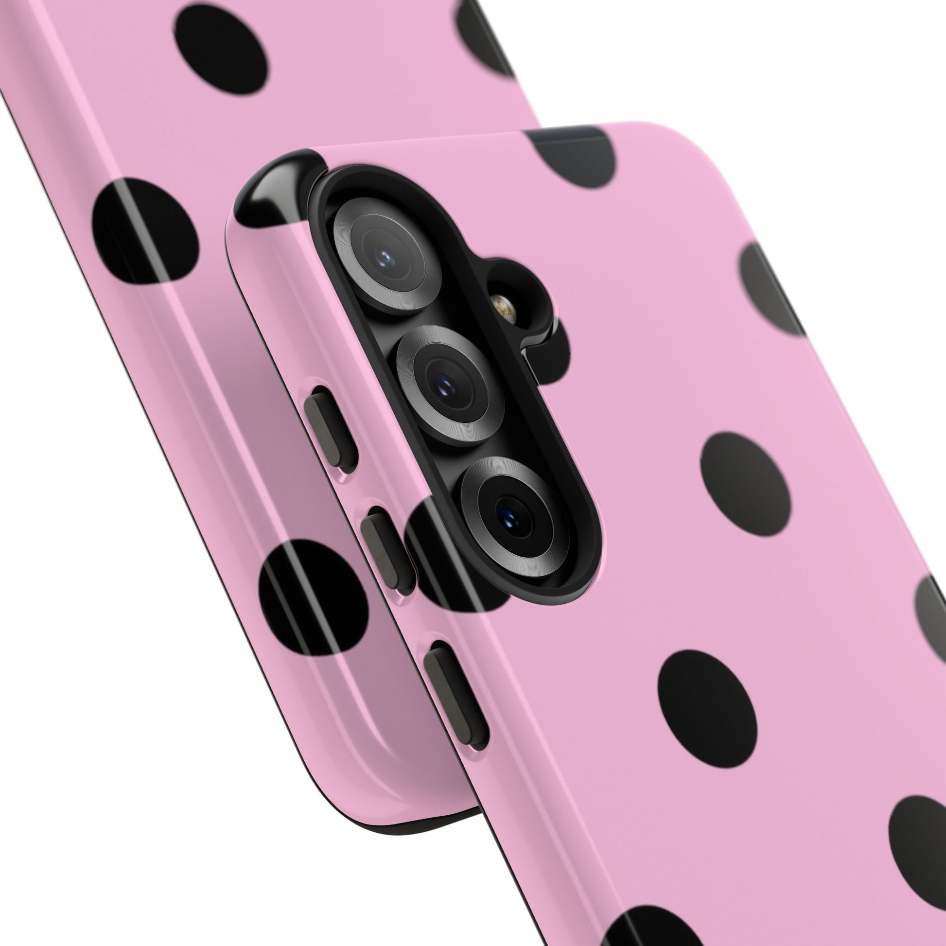 dark pink polka dot case
