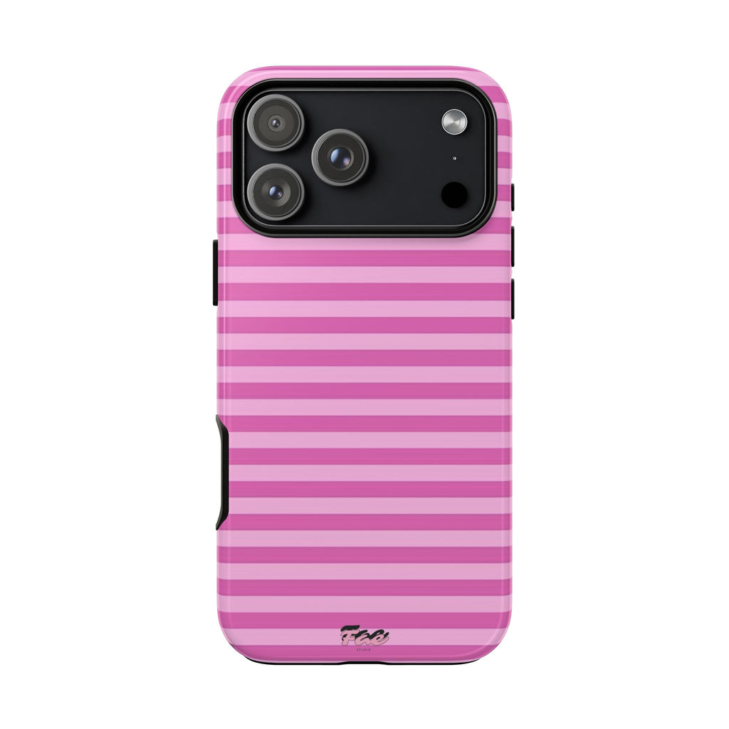 Pink striped case