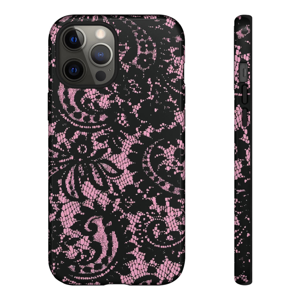 Pink lace case