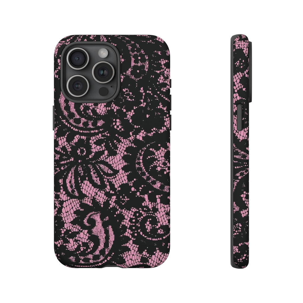 Pink lace case