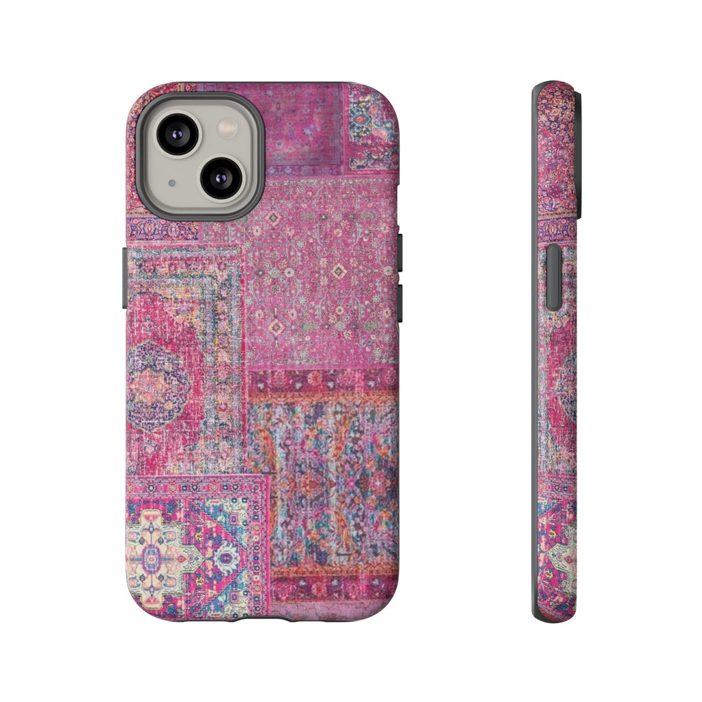 Dark Pink Persian Rug Case