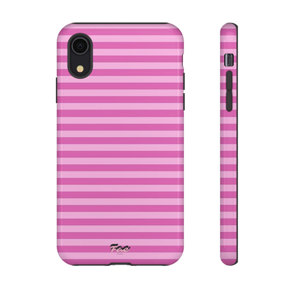 Pink striped case
