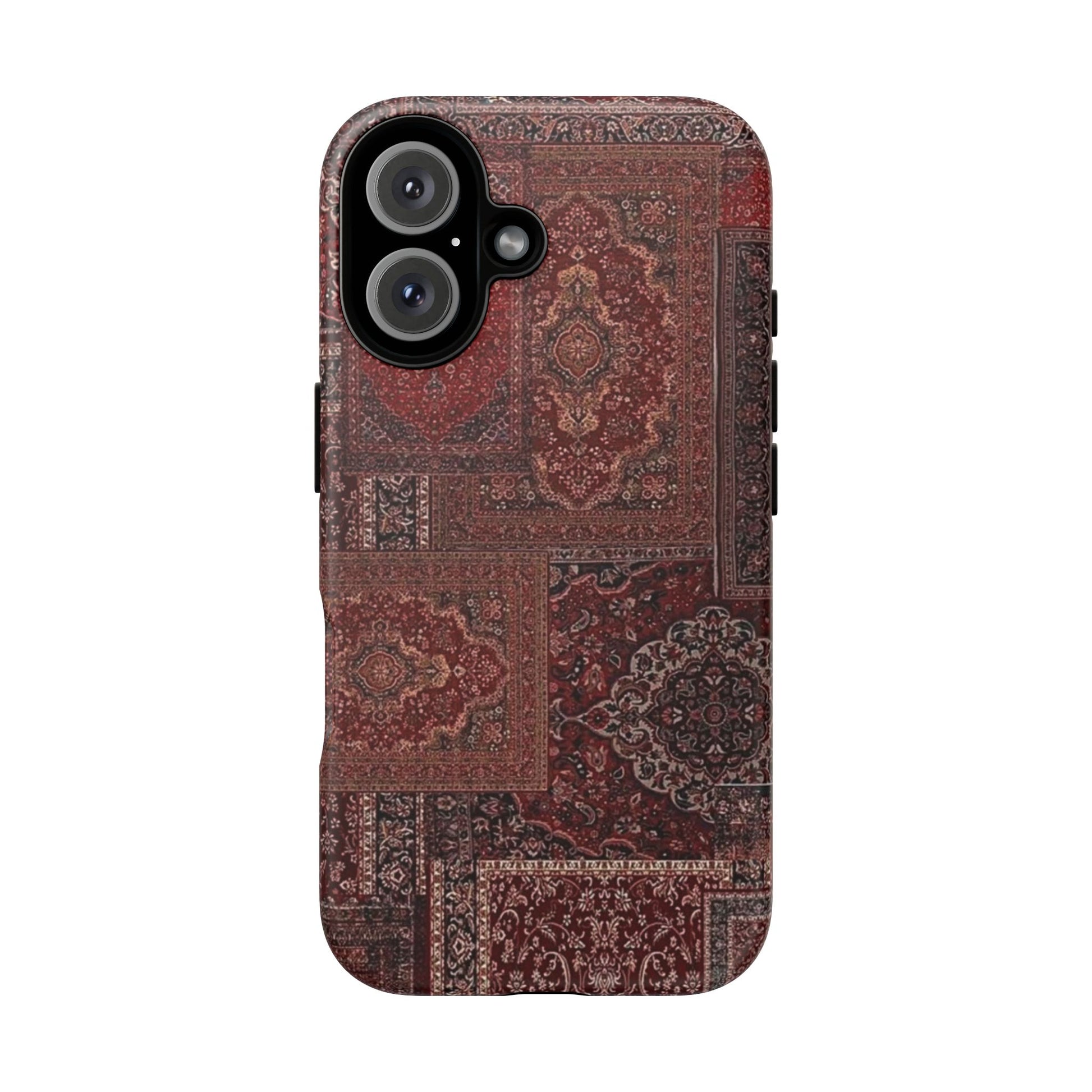 Red Persian Rug Case (collage)