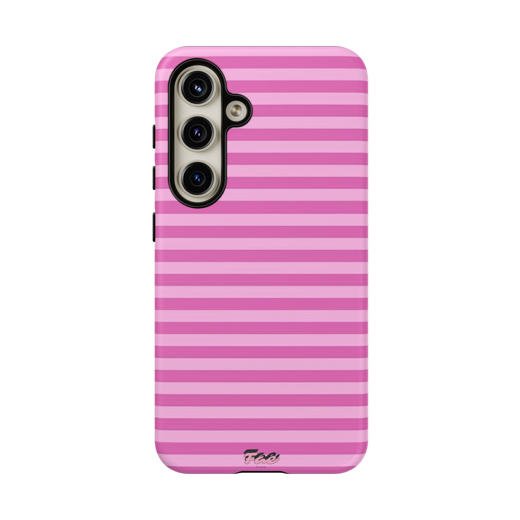 Pink striped case