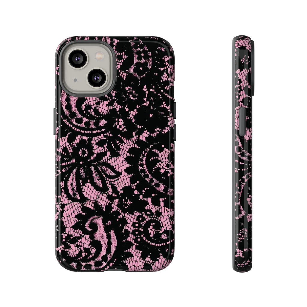 Pink lace case