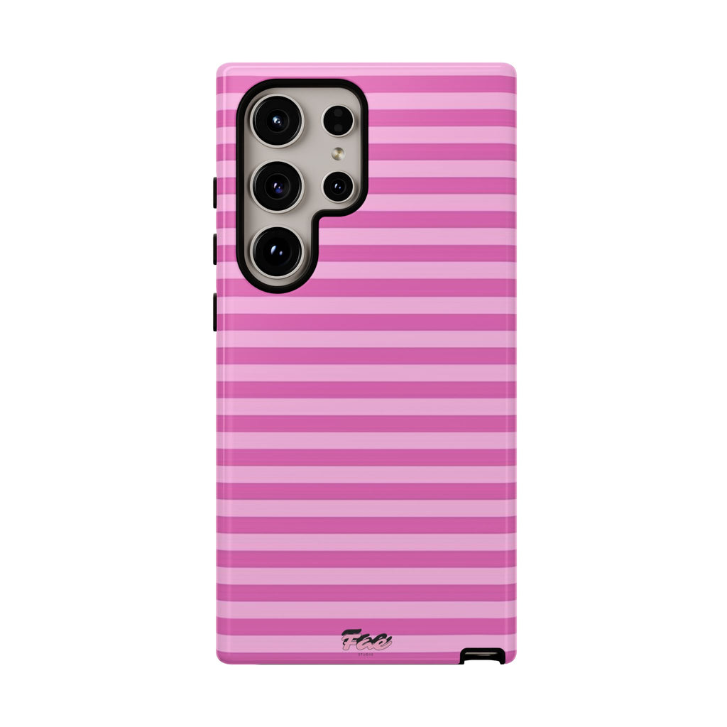 Pink striped case