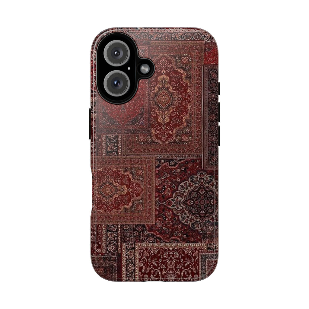 Red Persian Rug Case (collage)