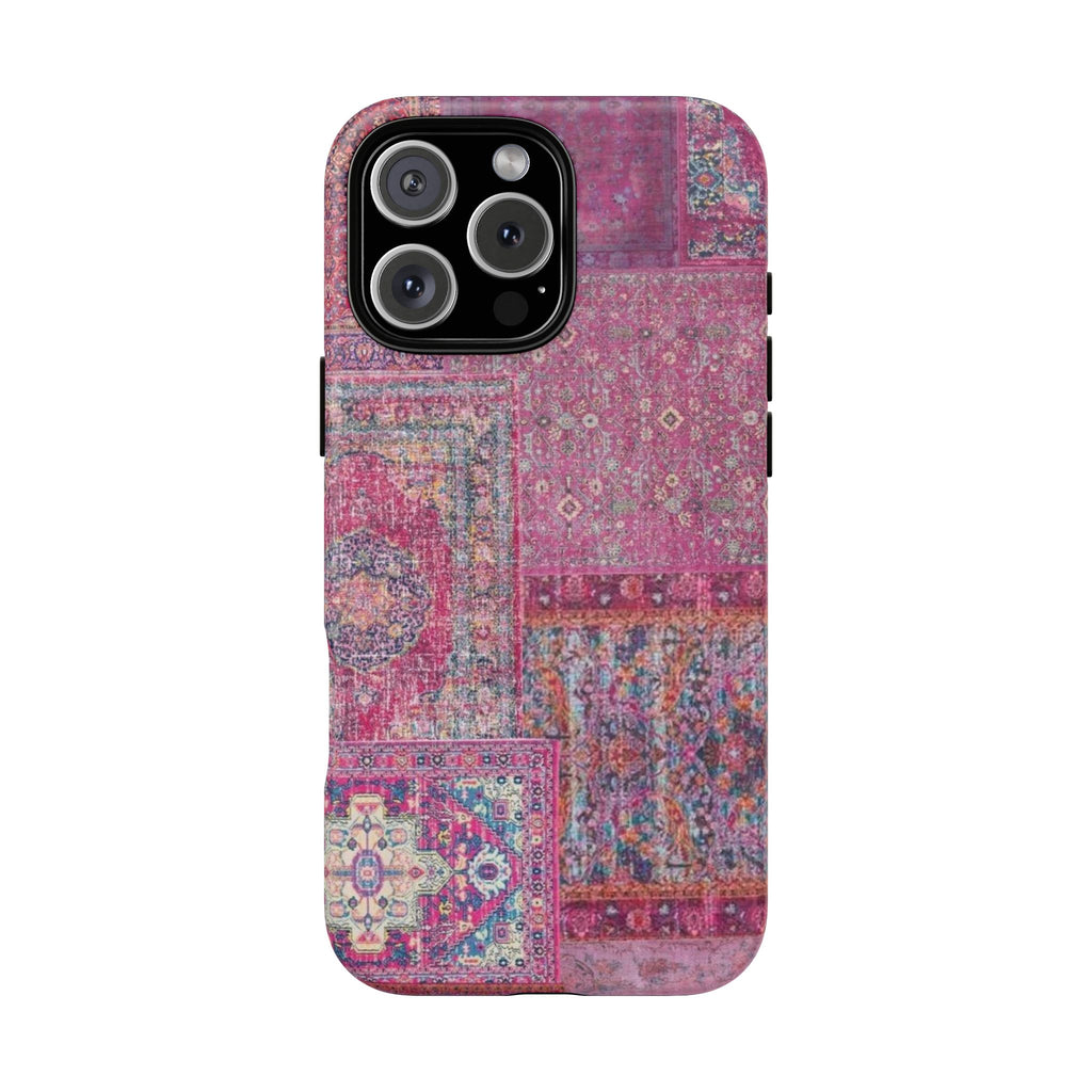 Dark Pink Persian Rug Case