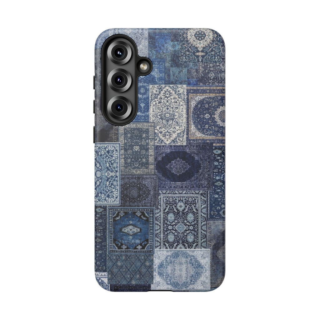 Blue Persian Rug Case (collage)