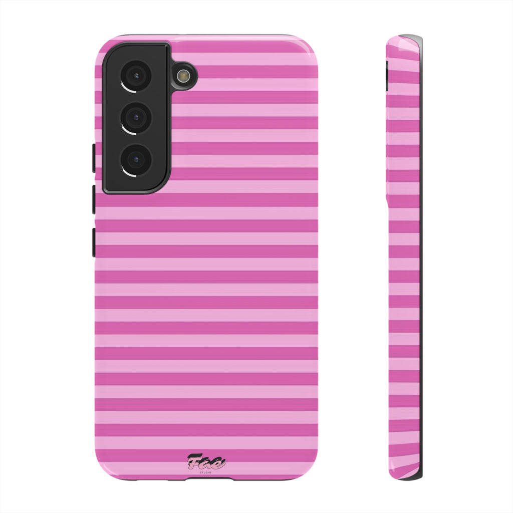 Pink striped case