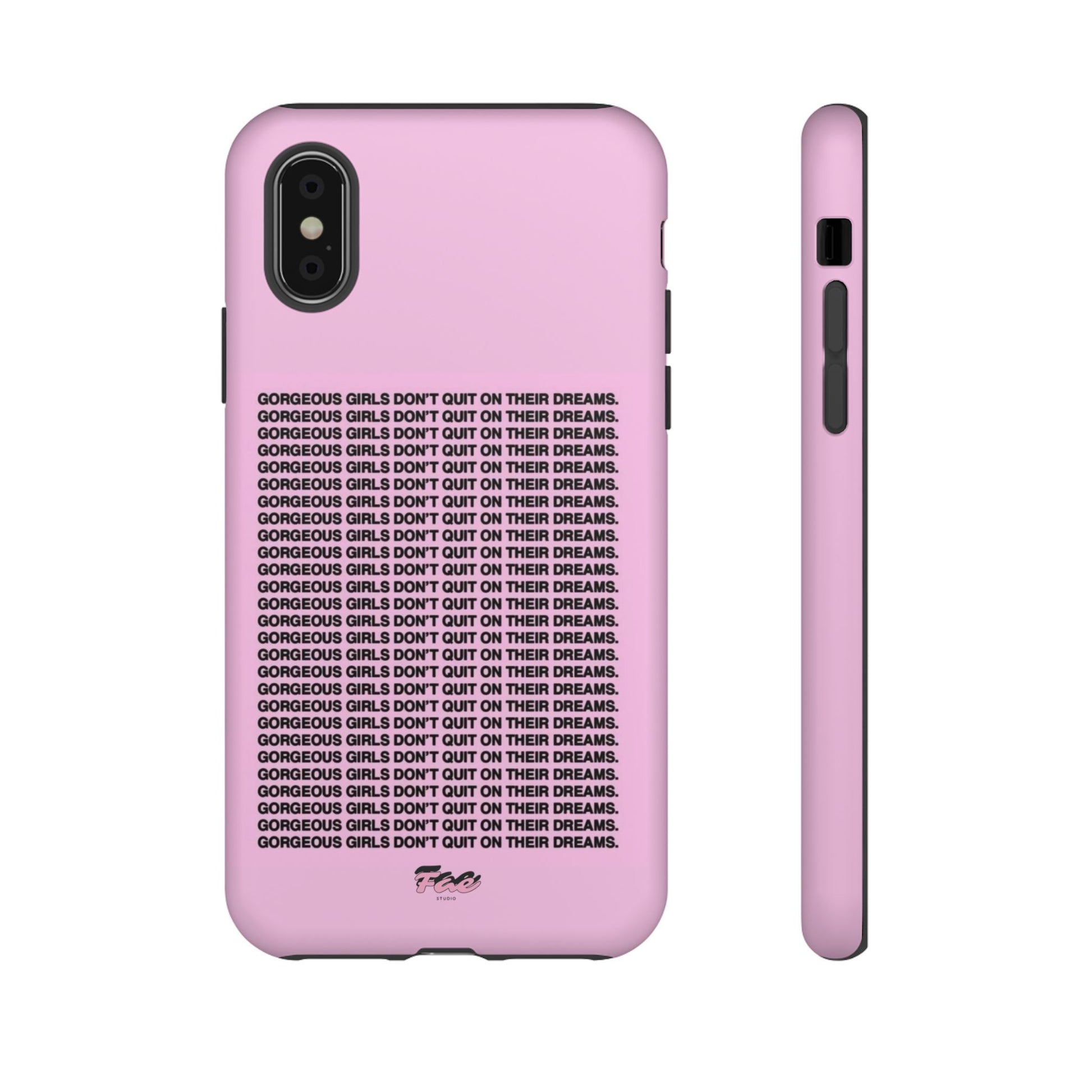 Gorgeous girl don't quit on their dreams  case
