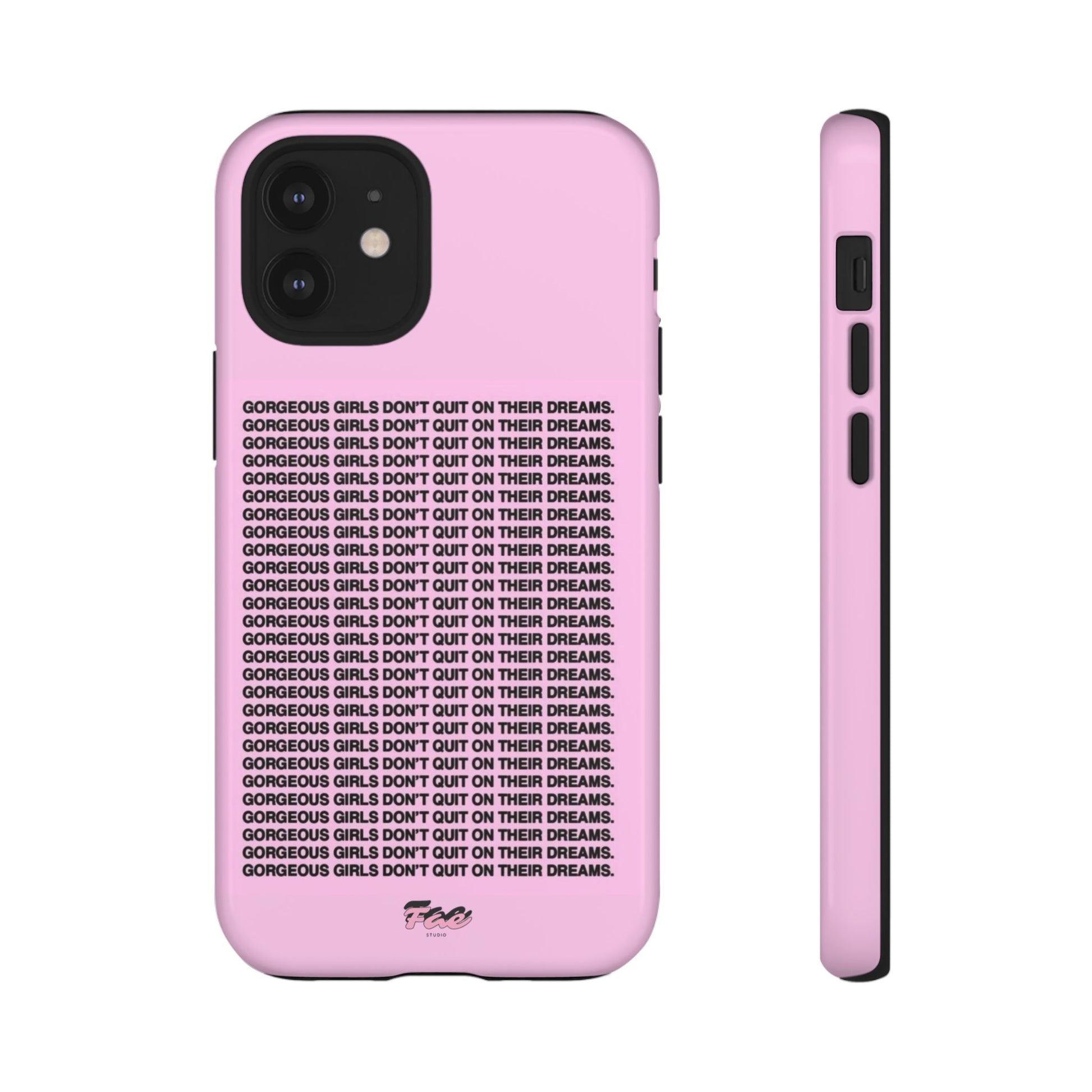 Gorgeous girl don't quit on their dreams  case