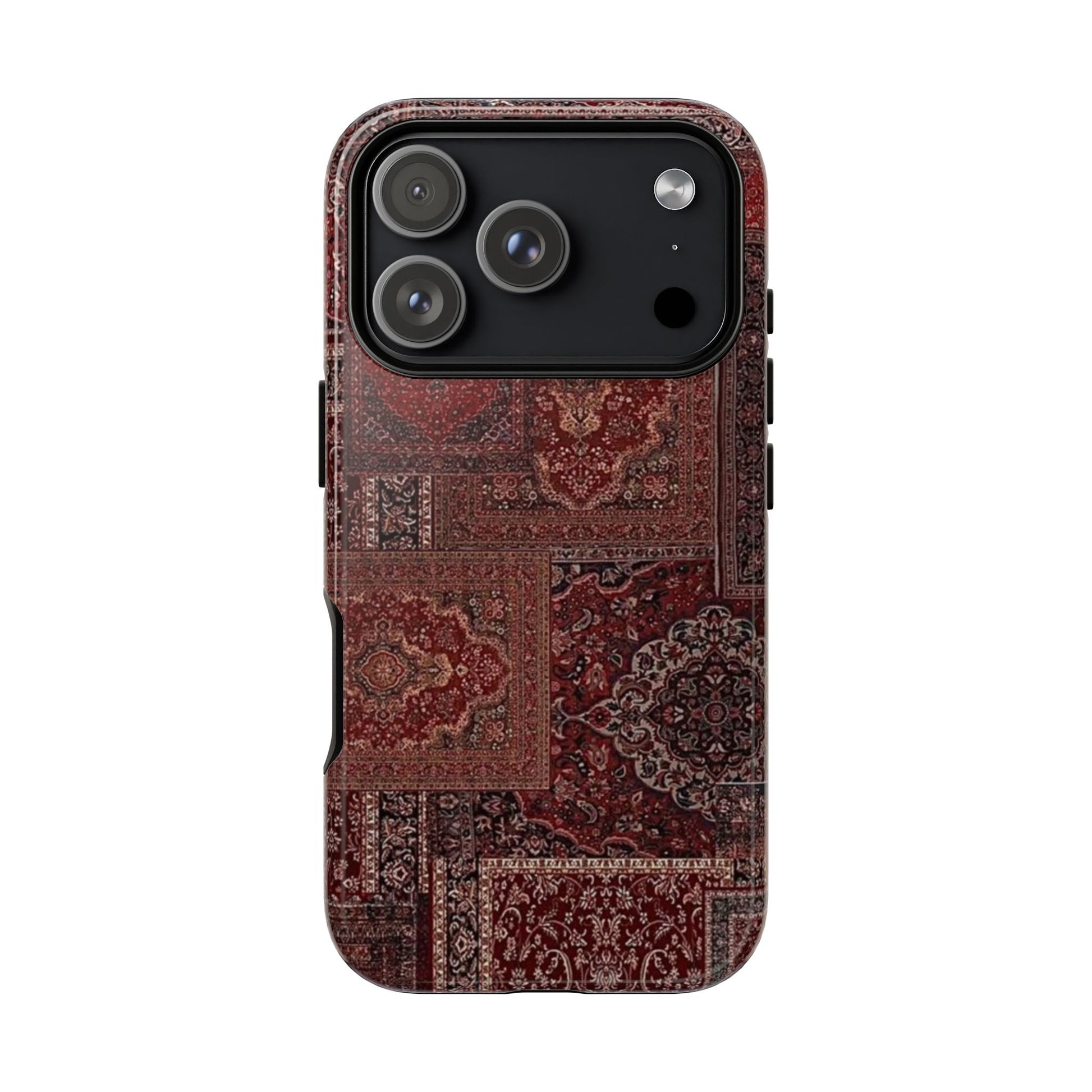 Red Persian Rug Case (collage)