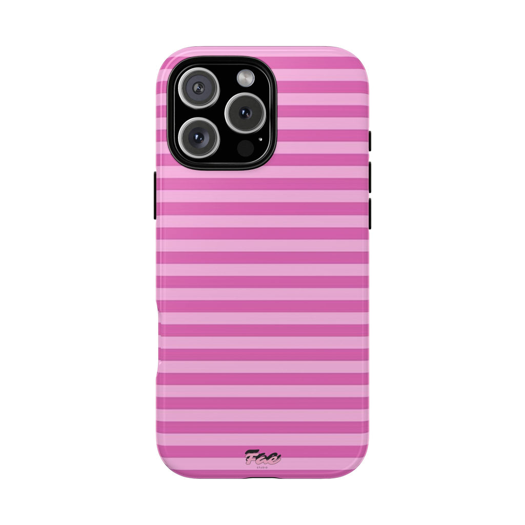 Pink striped case