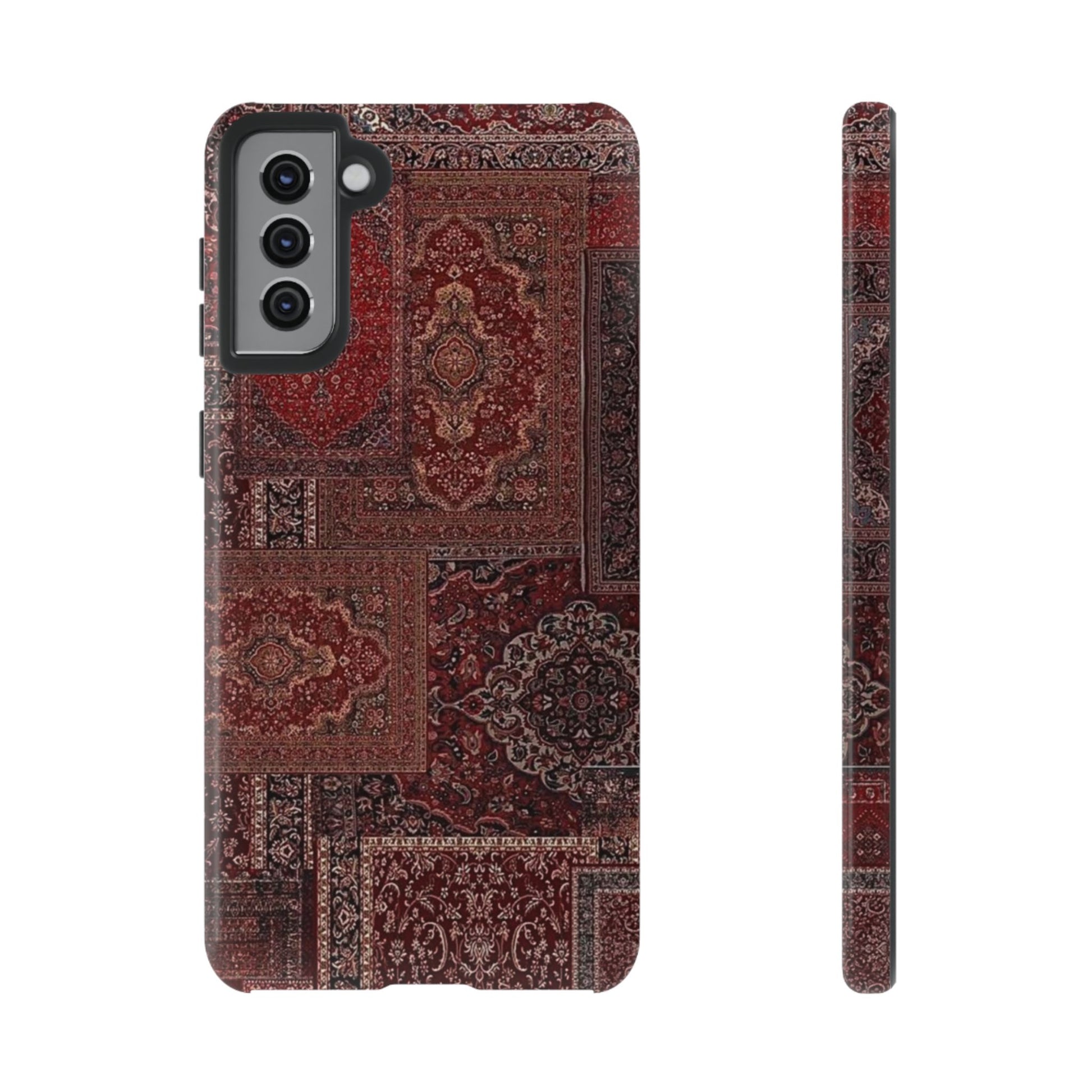Red Persian Rug Case (collage)
