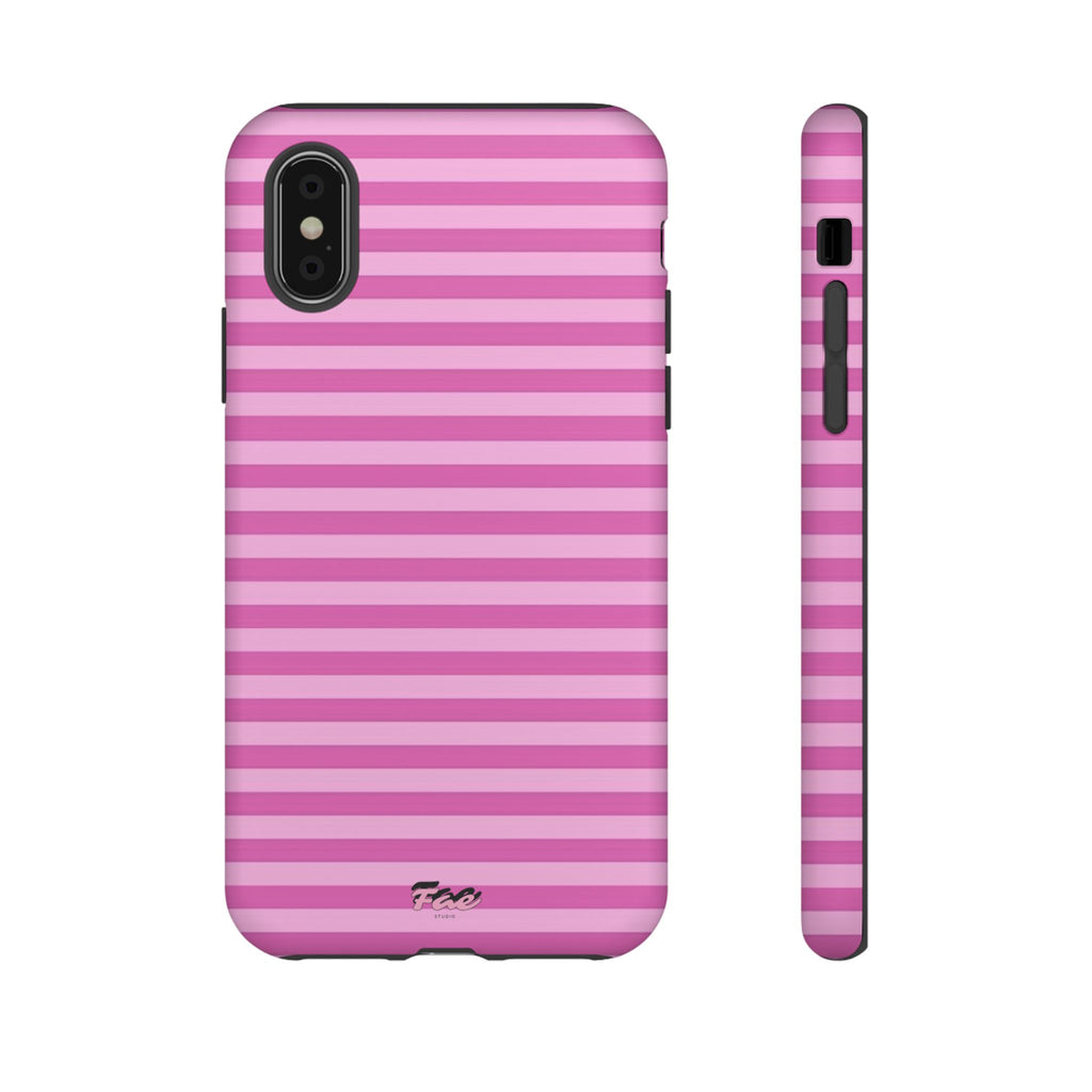 Pink striped case
