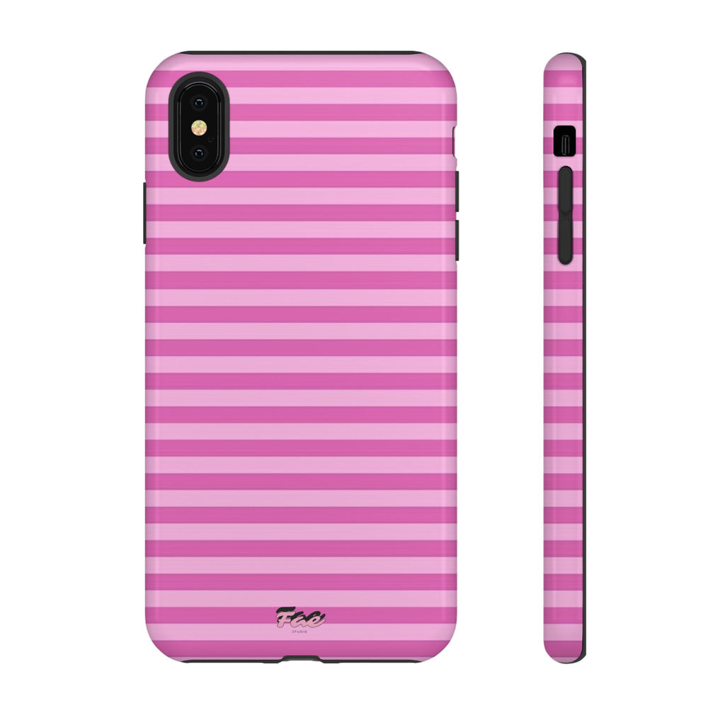 Pink striped case