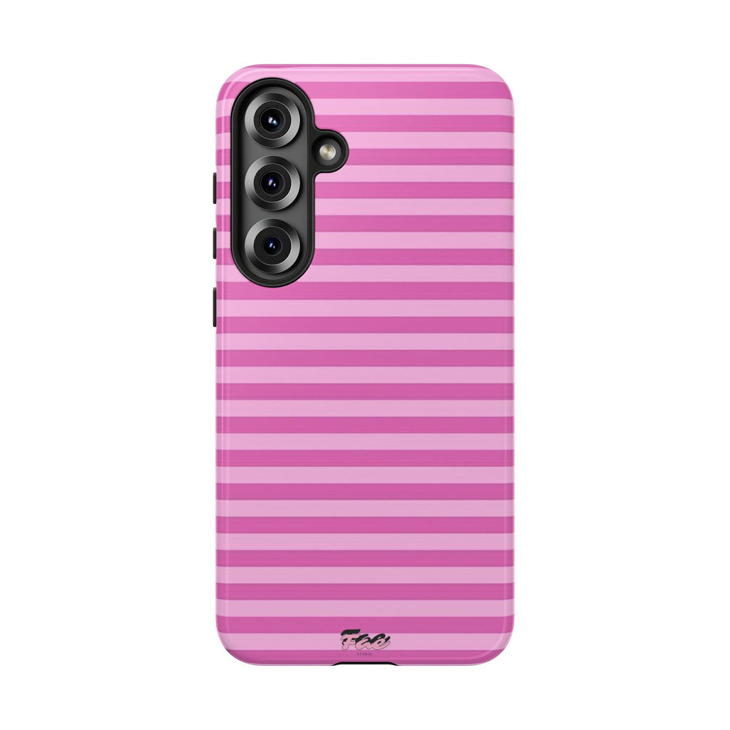 Pink striped case