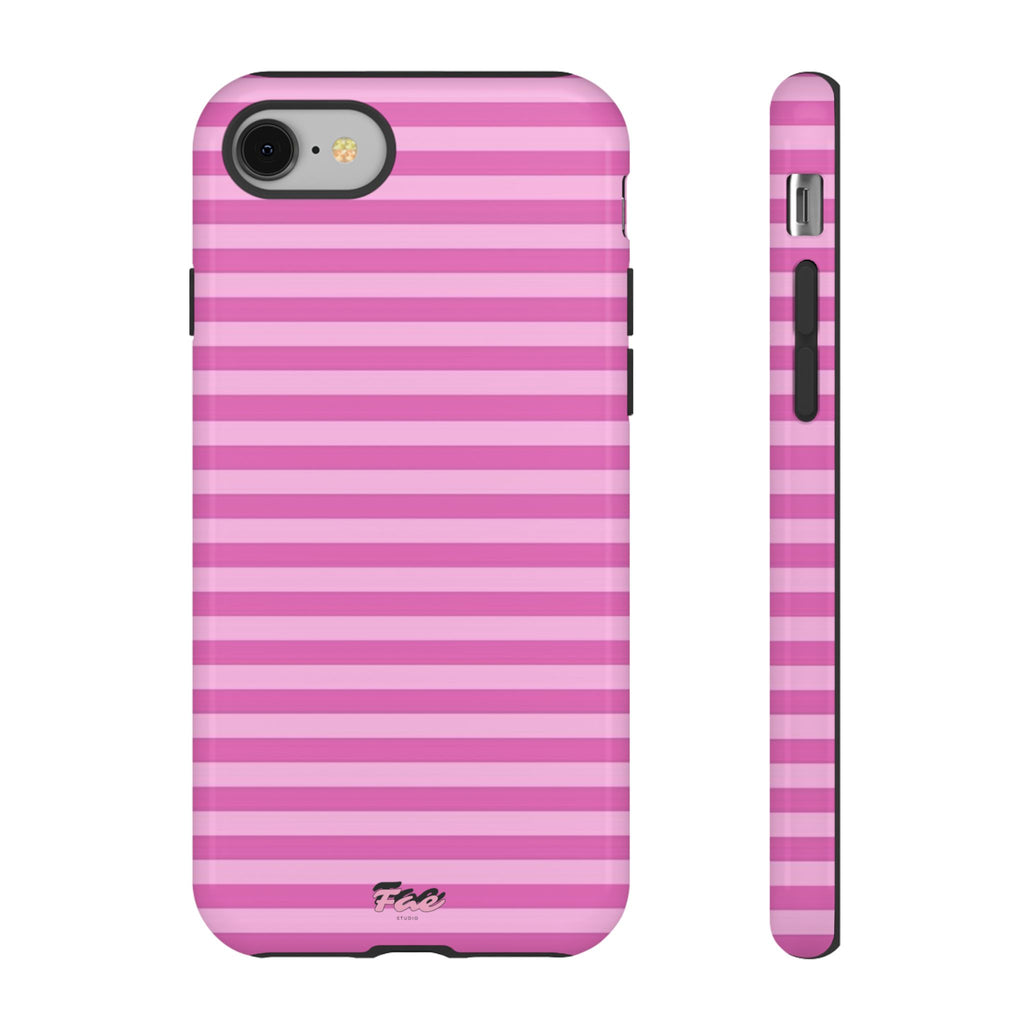 Pink striped case