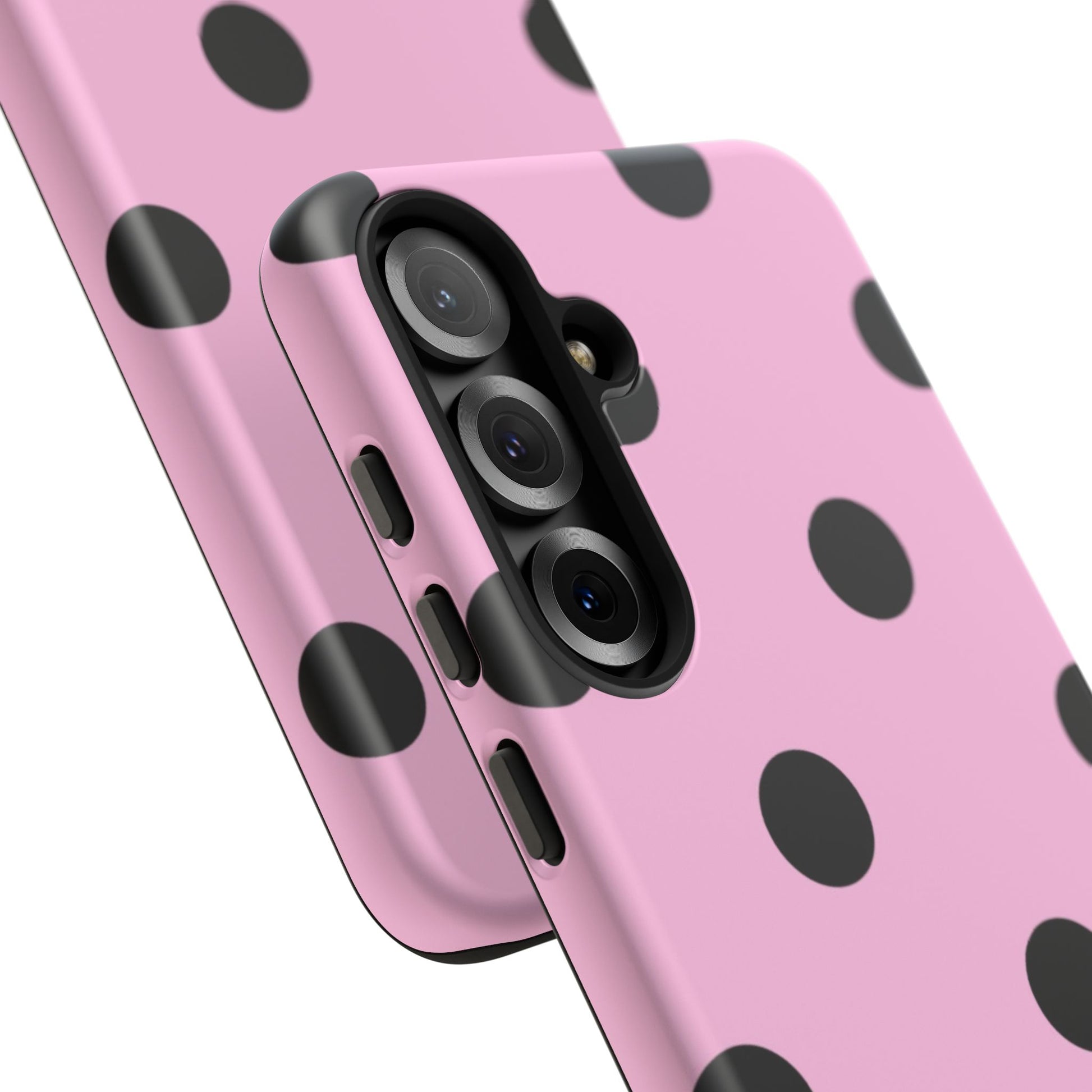 dark pink polka dot case
