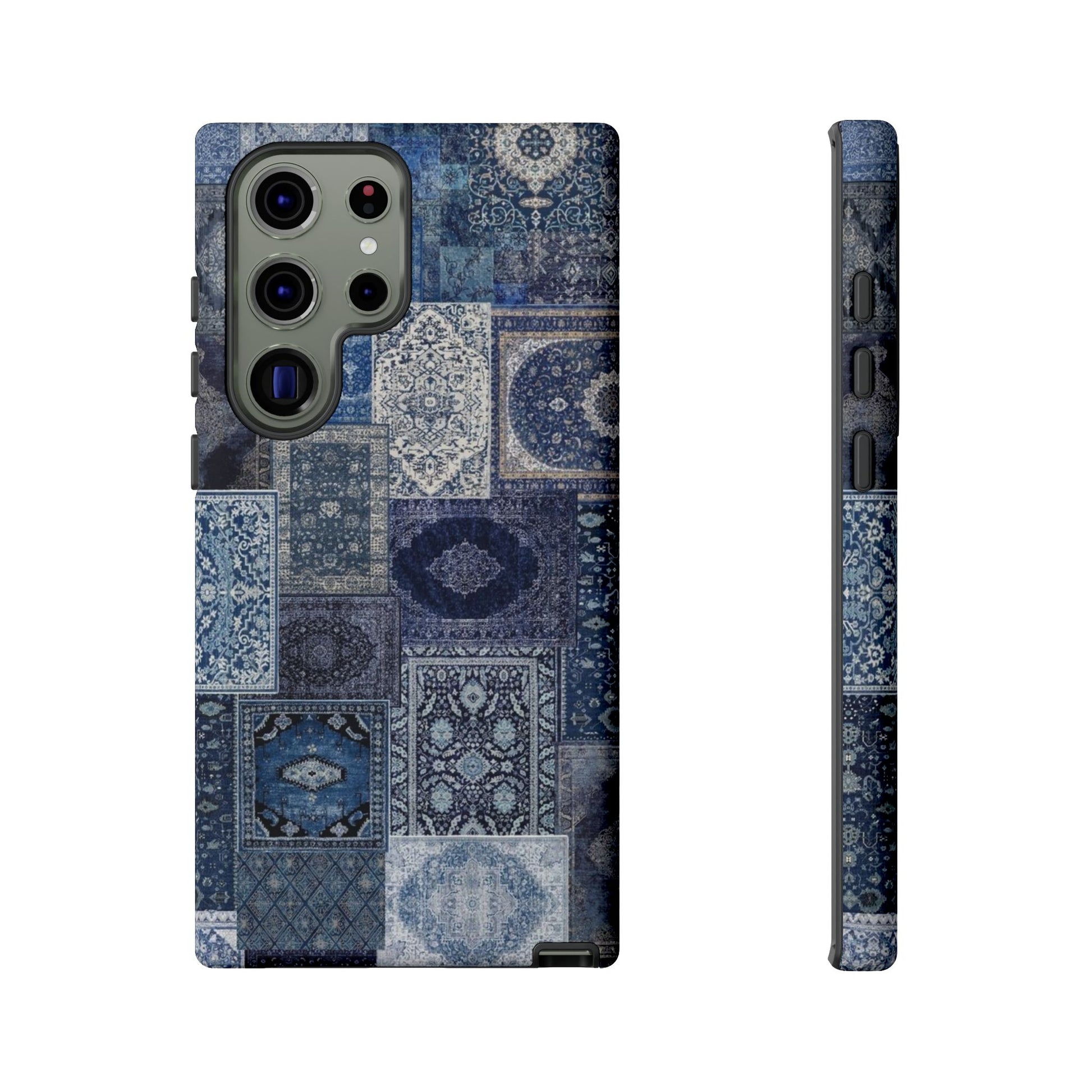 Blue Persian Rug Case (collage)