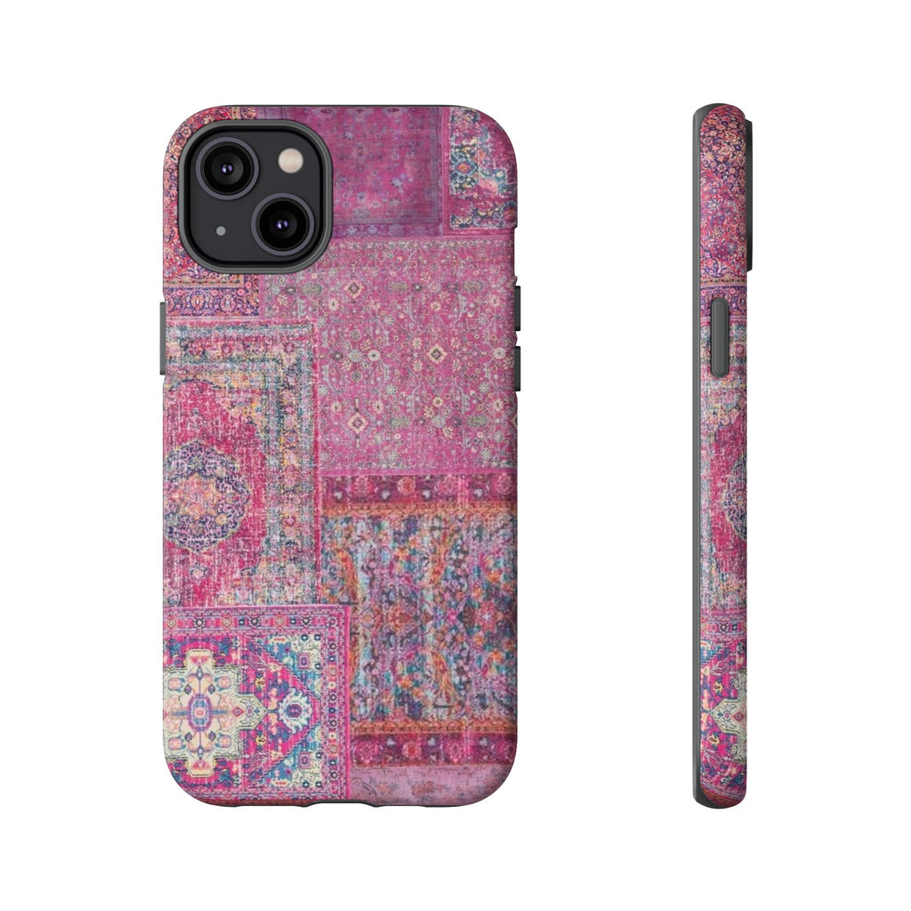Dark Pink Persian Rug Case