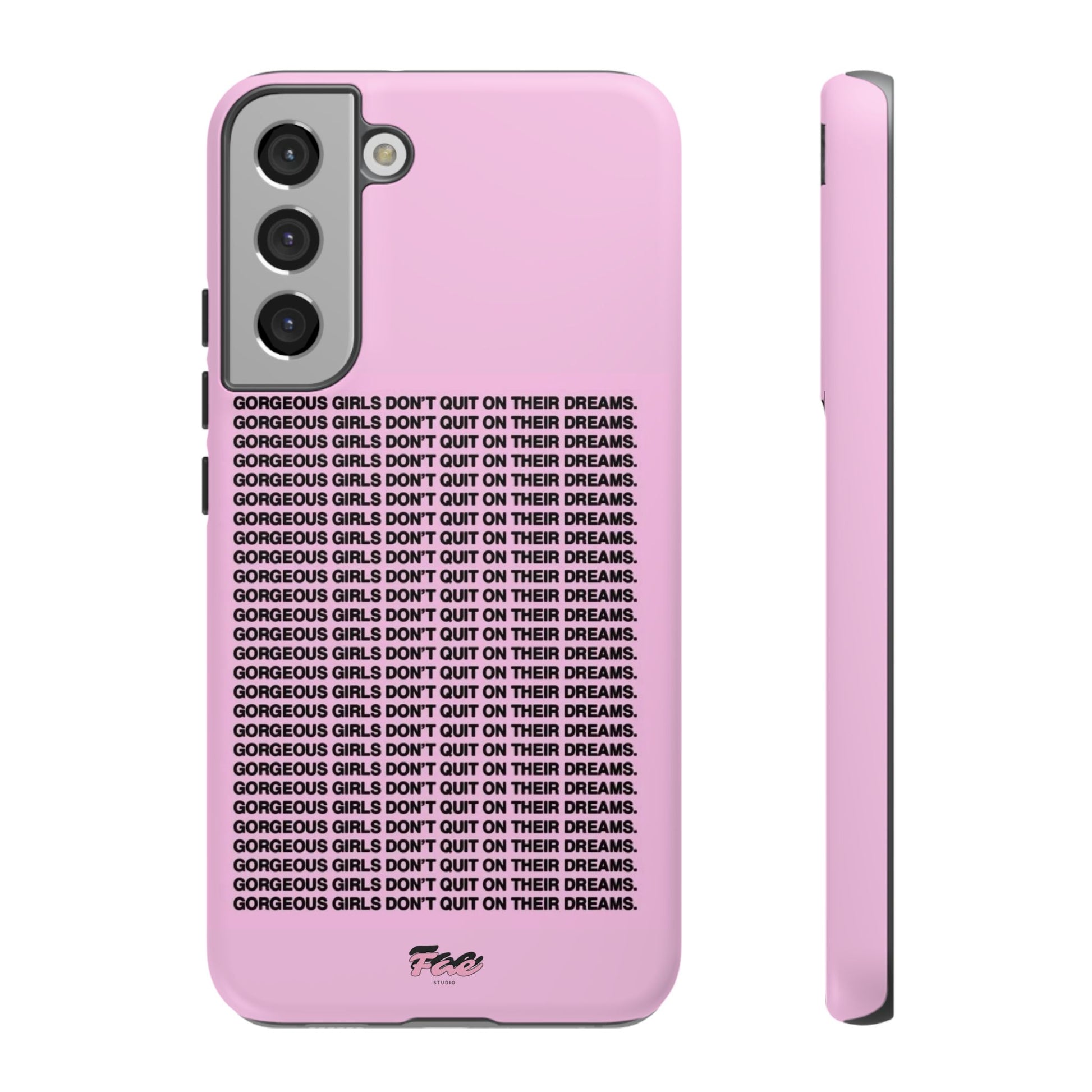 Gorgeous girl don't quit on their dreams  case