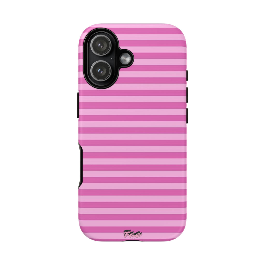 Pink striped case