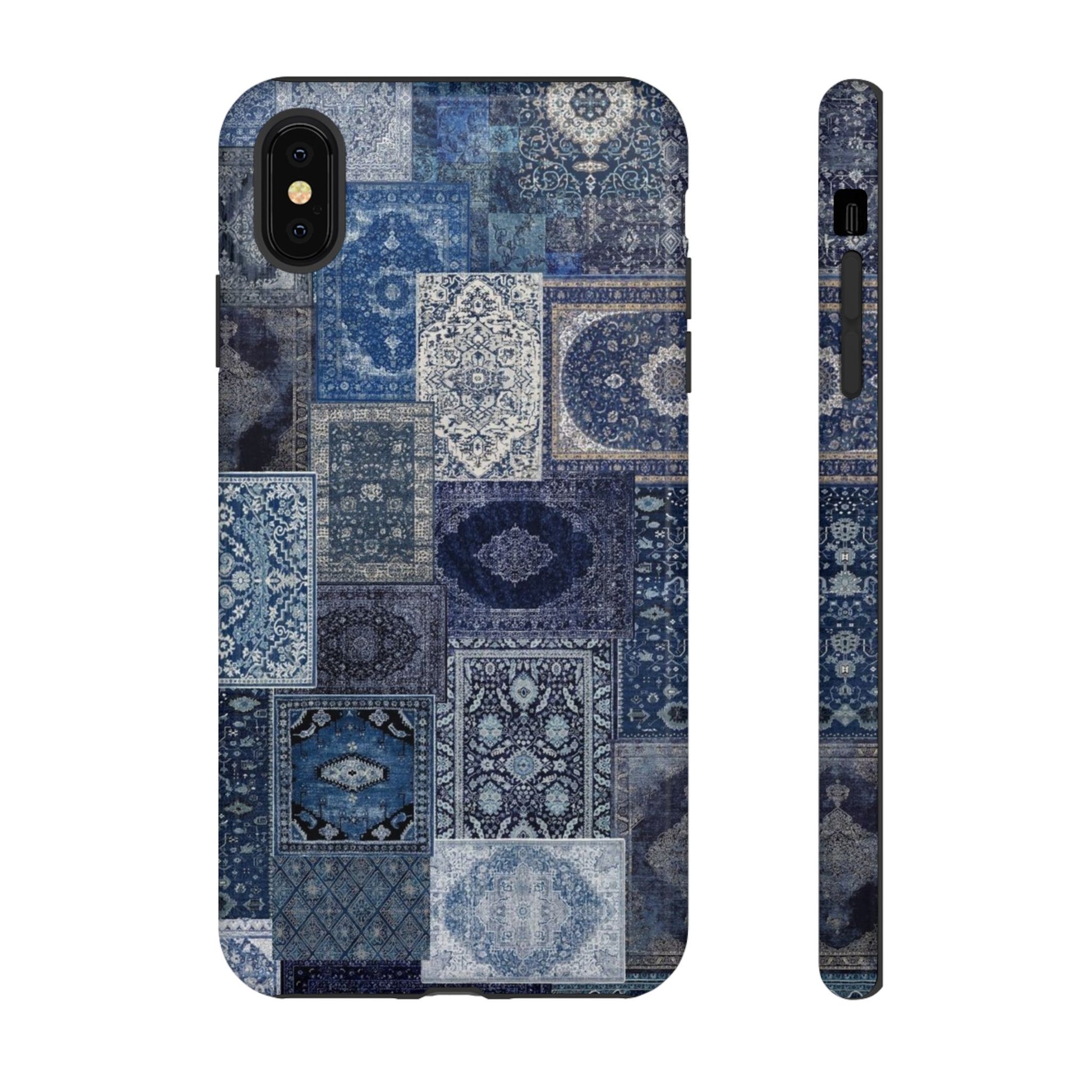 Blue Persian Rug Case (collage)