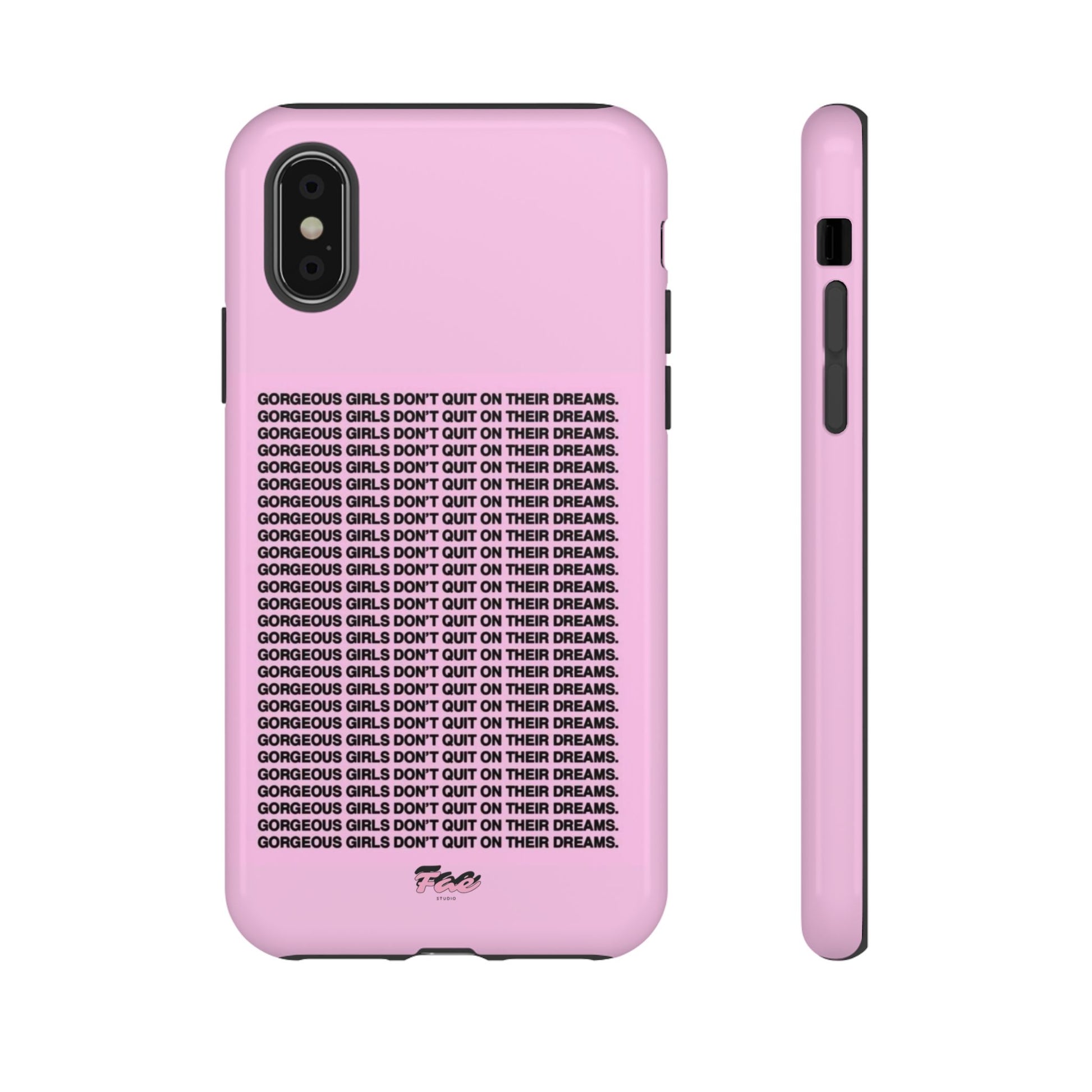 Gorgeous girl don't quit on their dreams  case