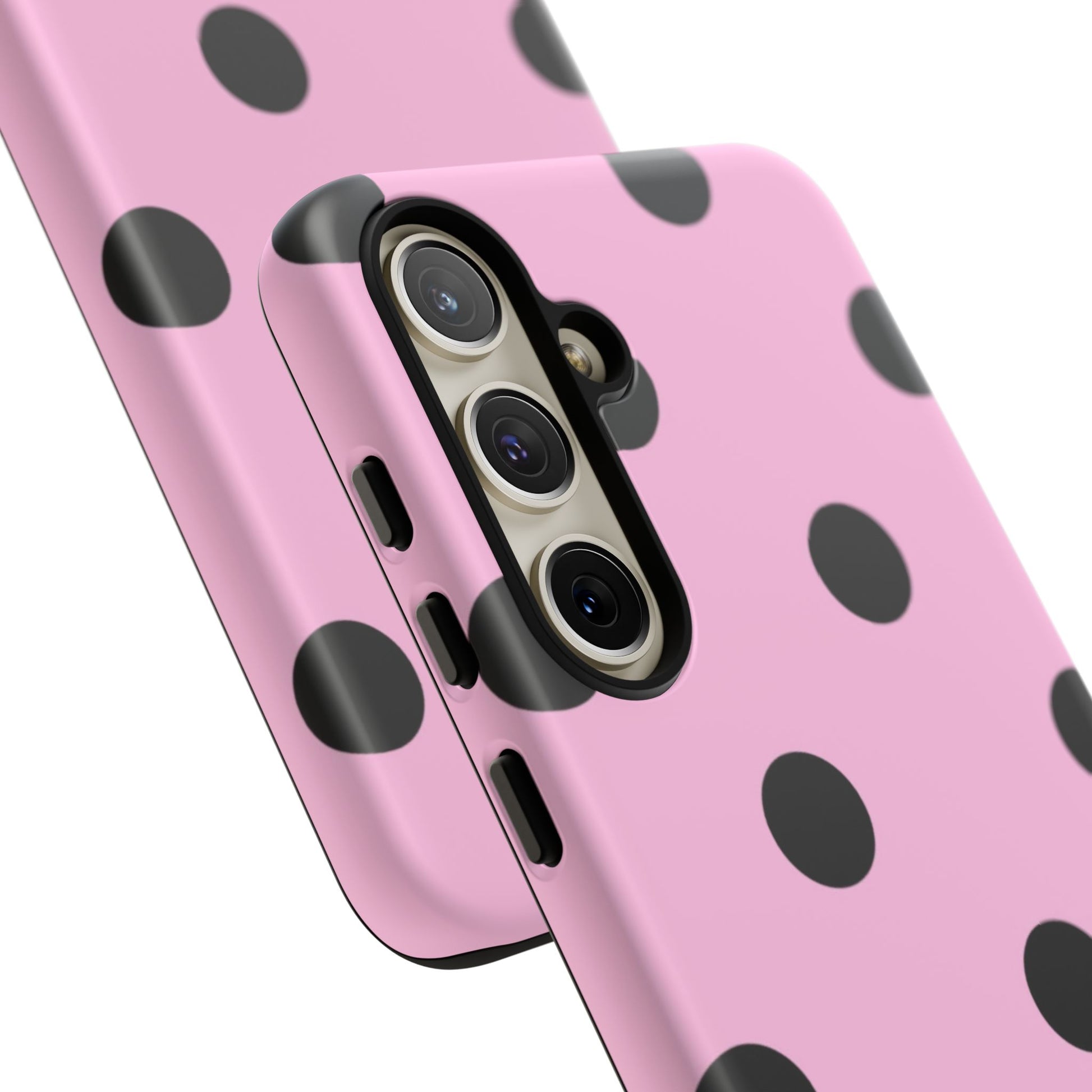 dark pink polka dot case