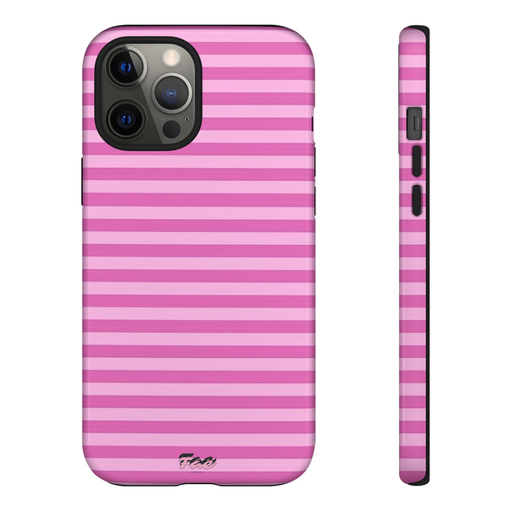Pink striped case