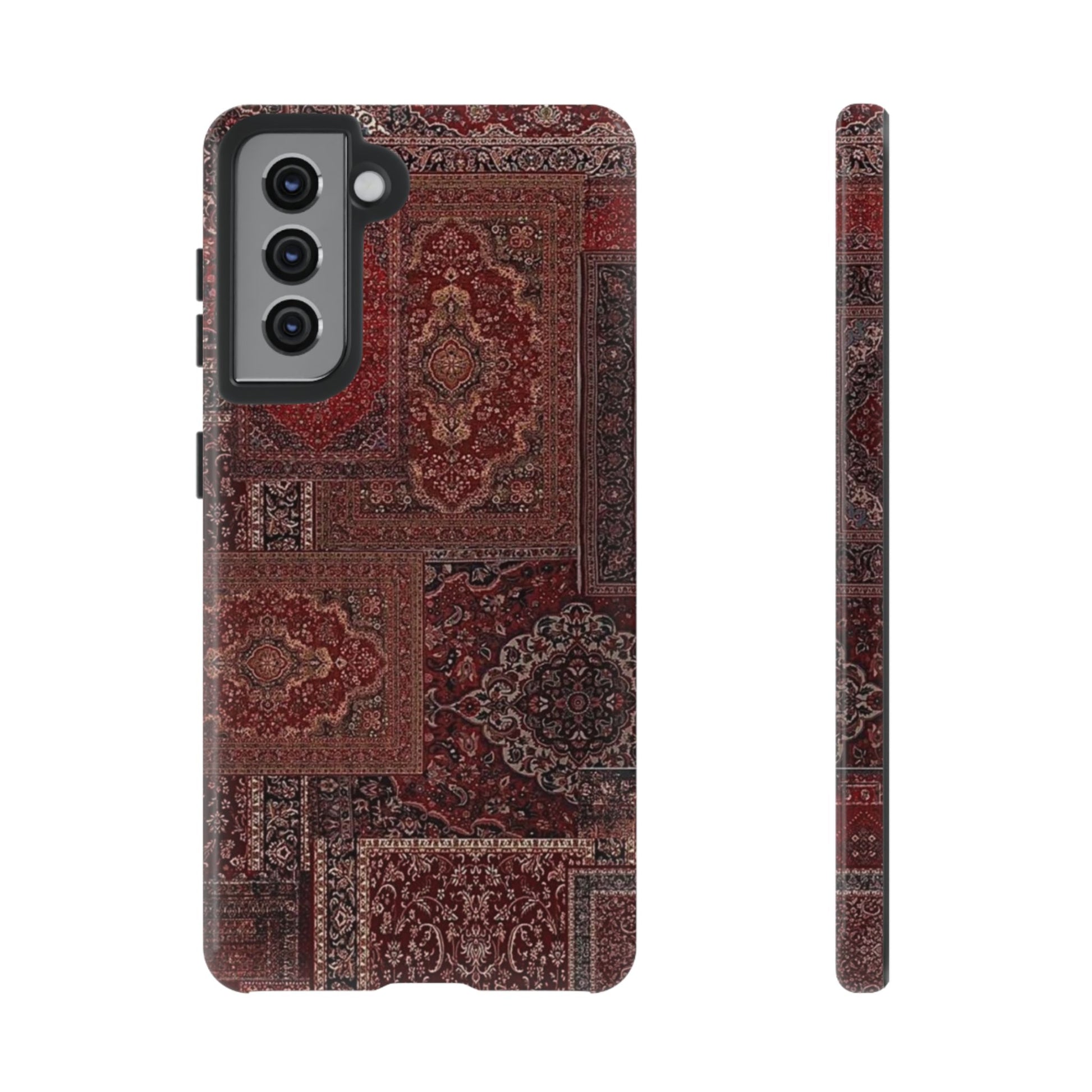 Red Persian Rug Case (collage)