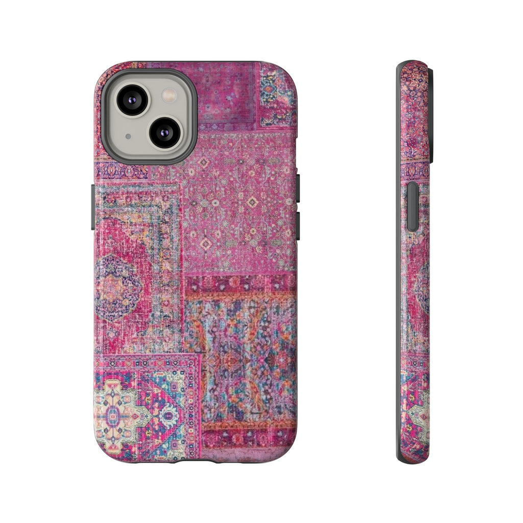 Dark Pink Persian Rug Case
